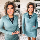 Let's Be Clear Athletic Jacket - Tidewater Teal
