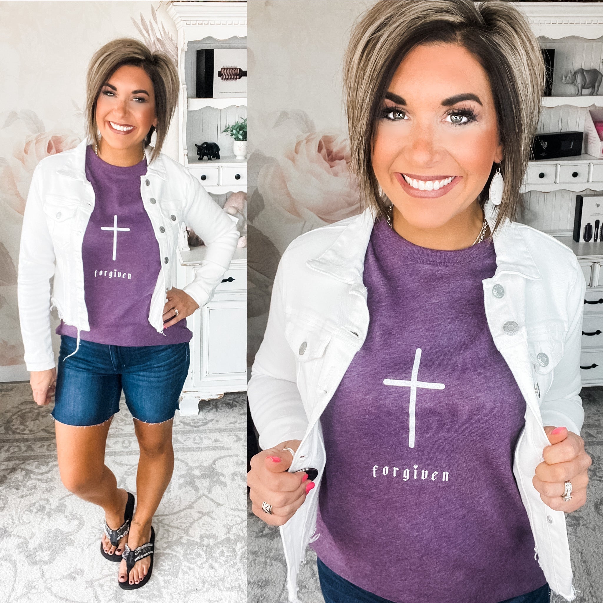 Forgiven Cross Graphic Tee