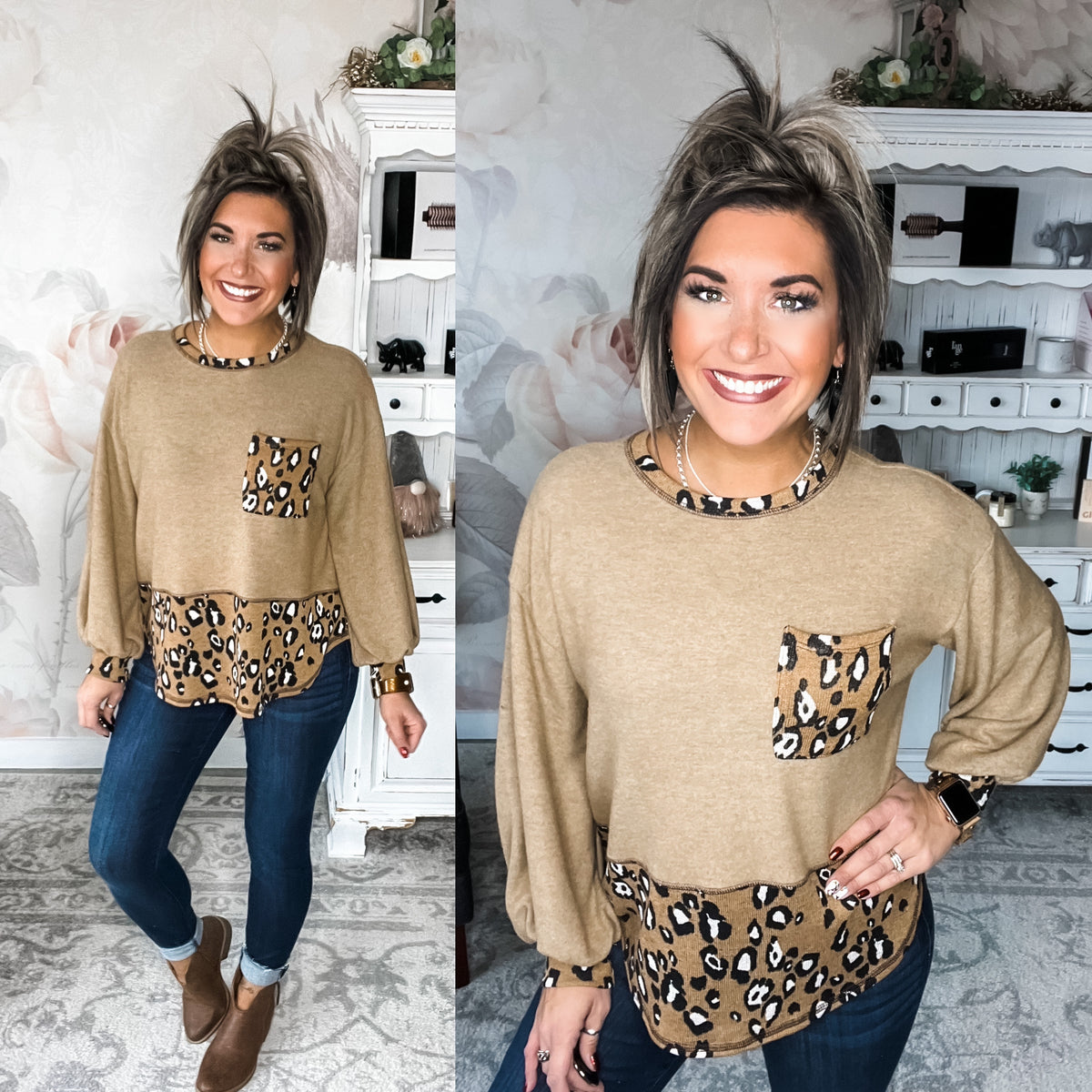 Know the Answers Leopard Top