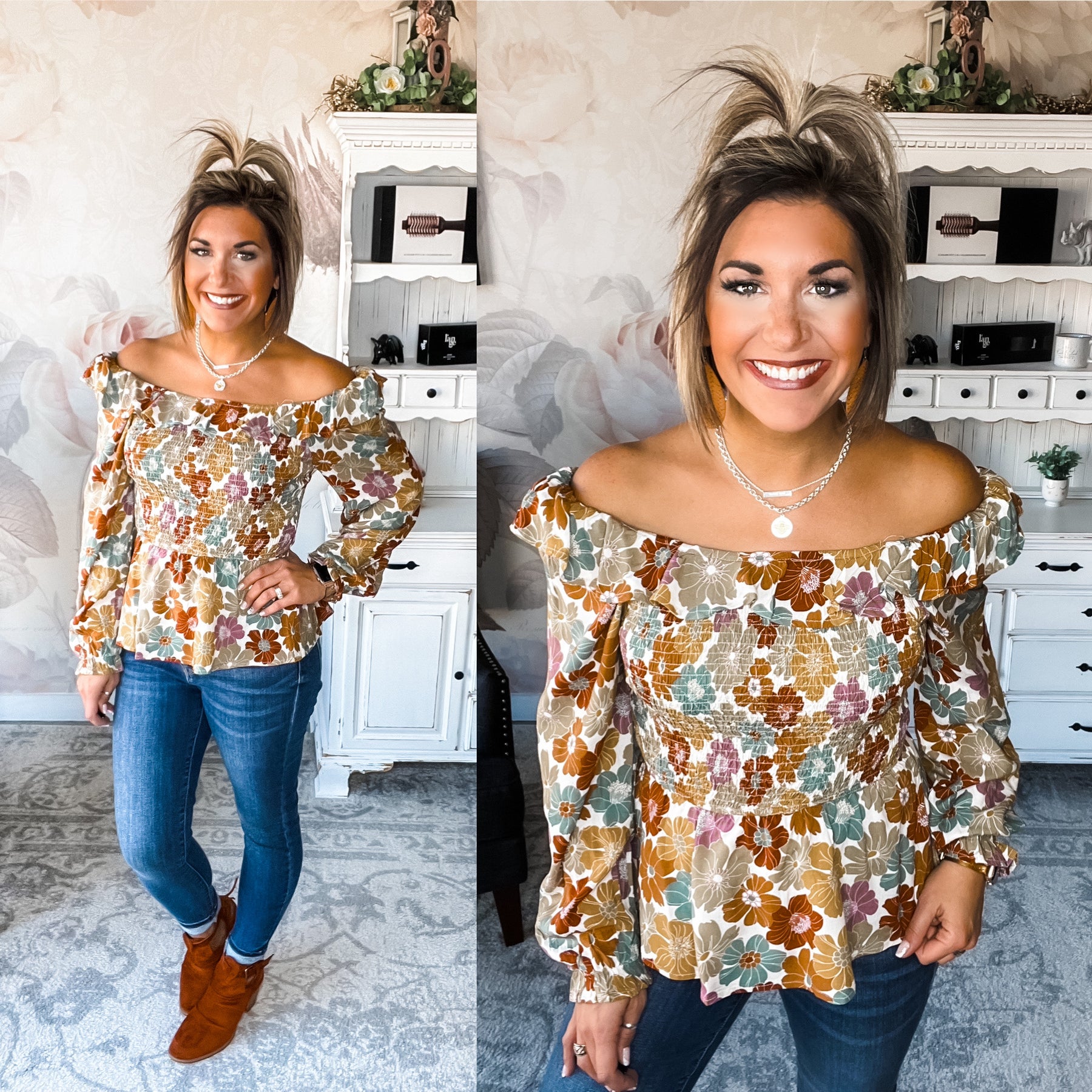 Give or Take Floral Blouse