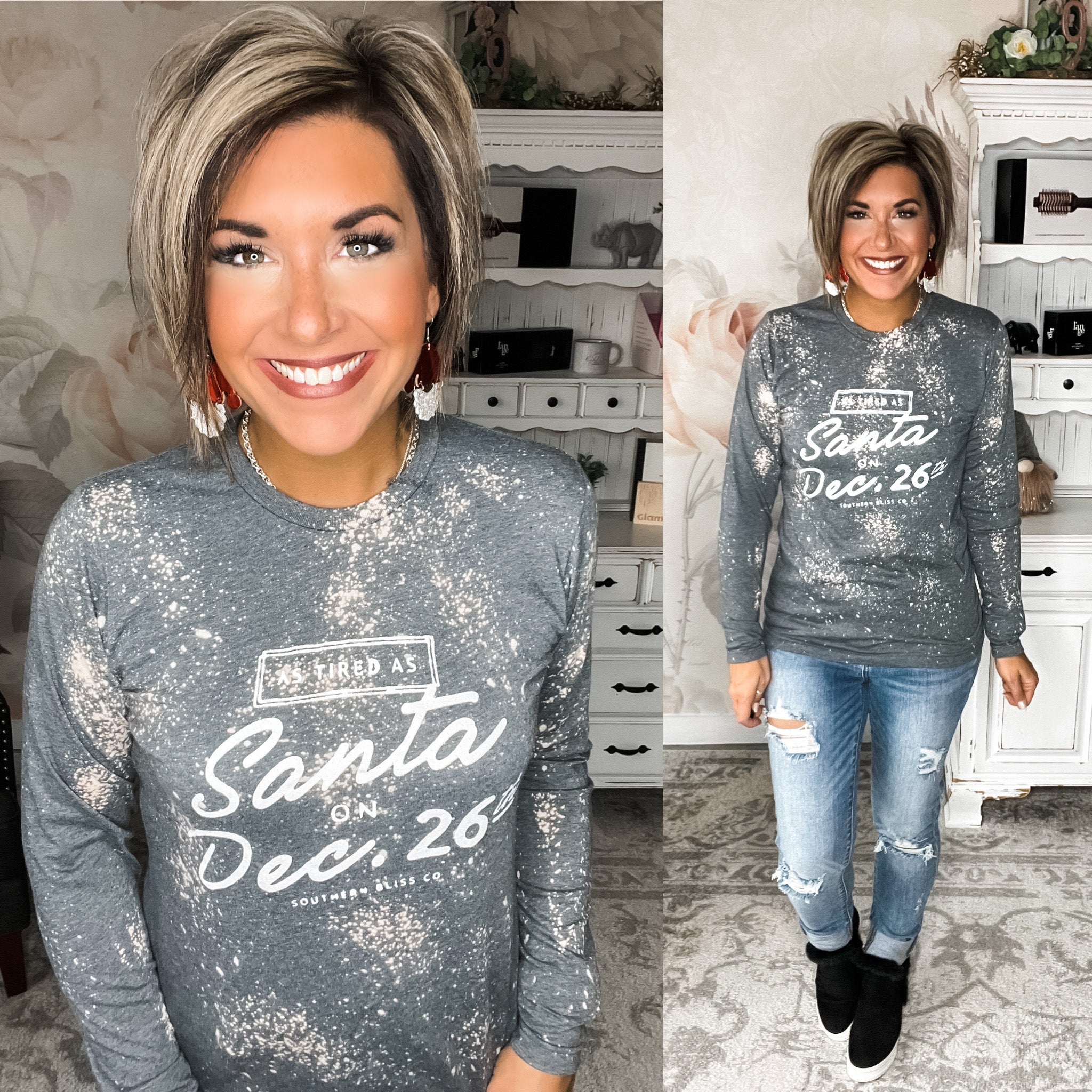 Tired As Santa Long Sleeve Tee