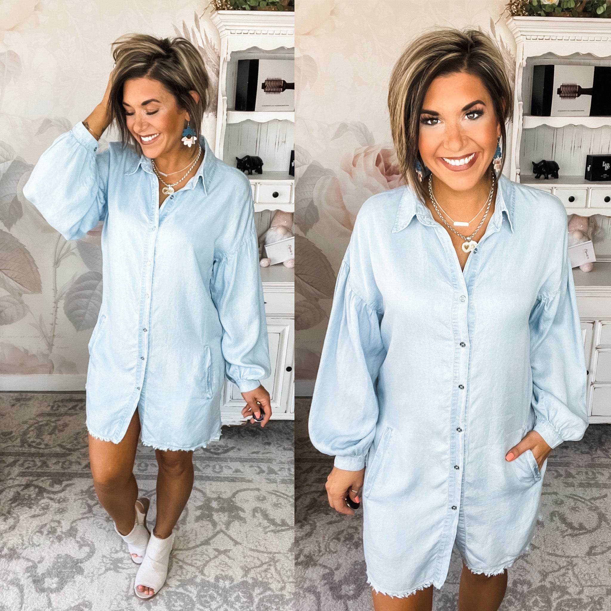 Have a Heart Chambray Dress