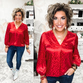 In Your Heart Leopard Blouse