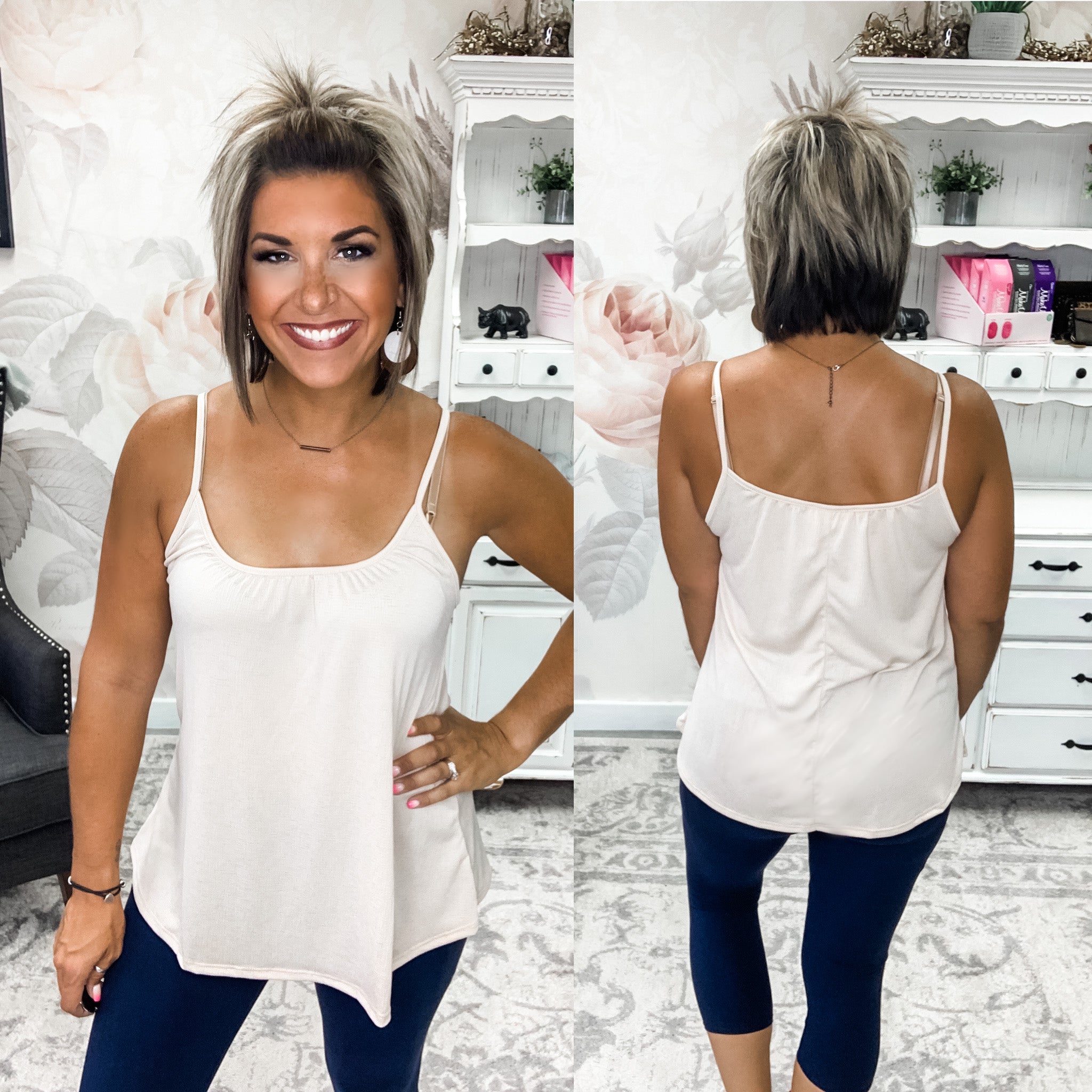 Hearts Complete Cami Tank - Taupe