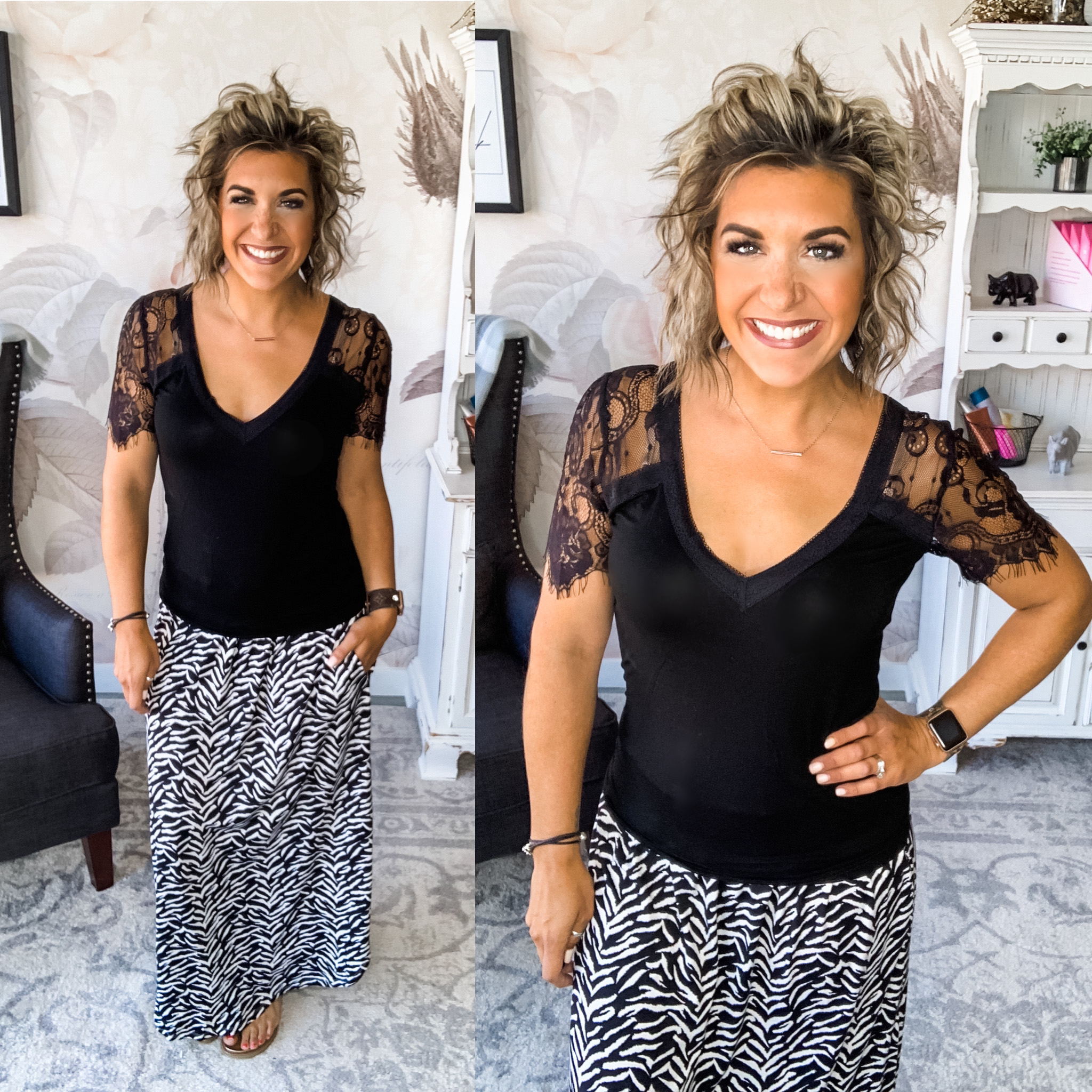 Ready For Anything Maxi Skirt - Zebra