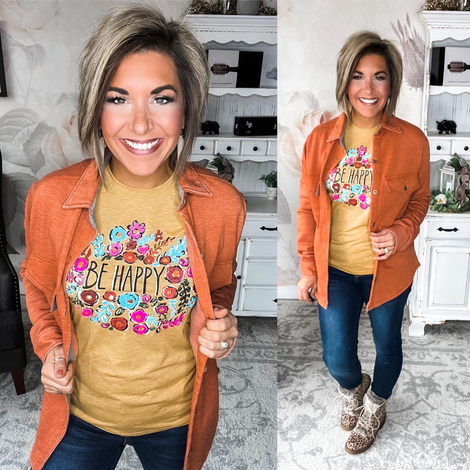 Bucketlist - Be Happy Graphic Tee main image 1