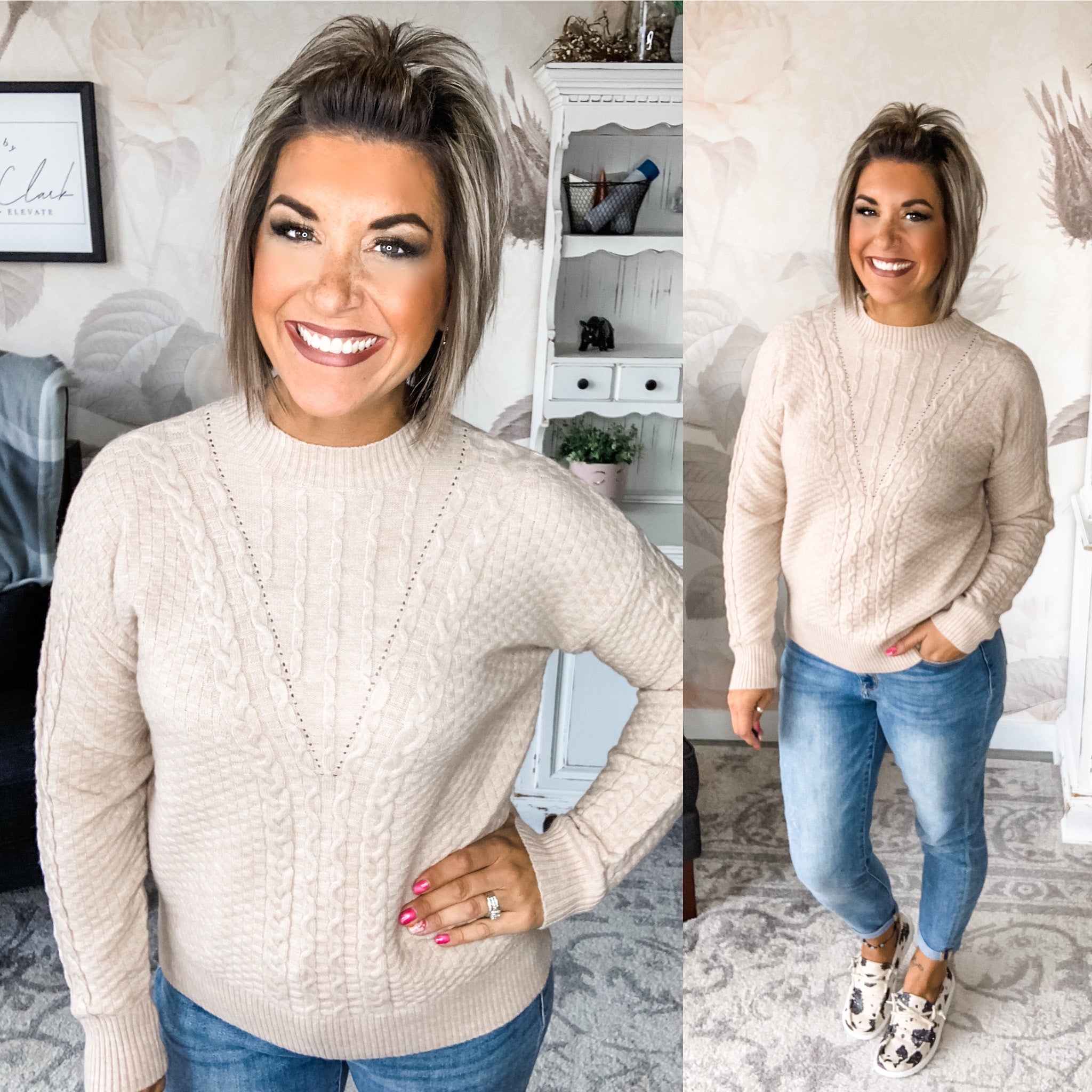 It's A Good Life Cable Sweater