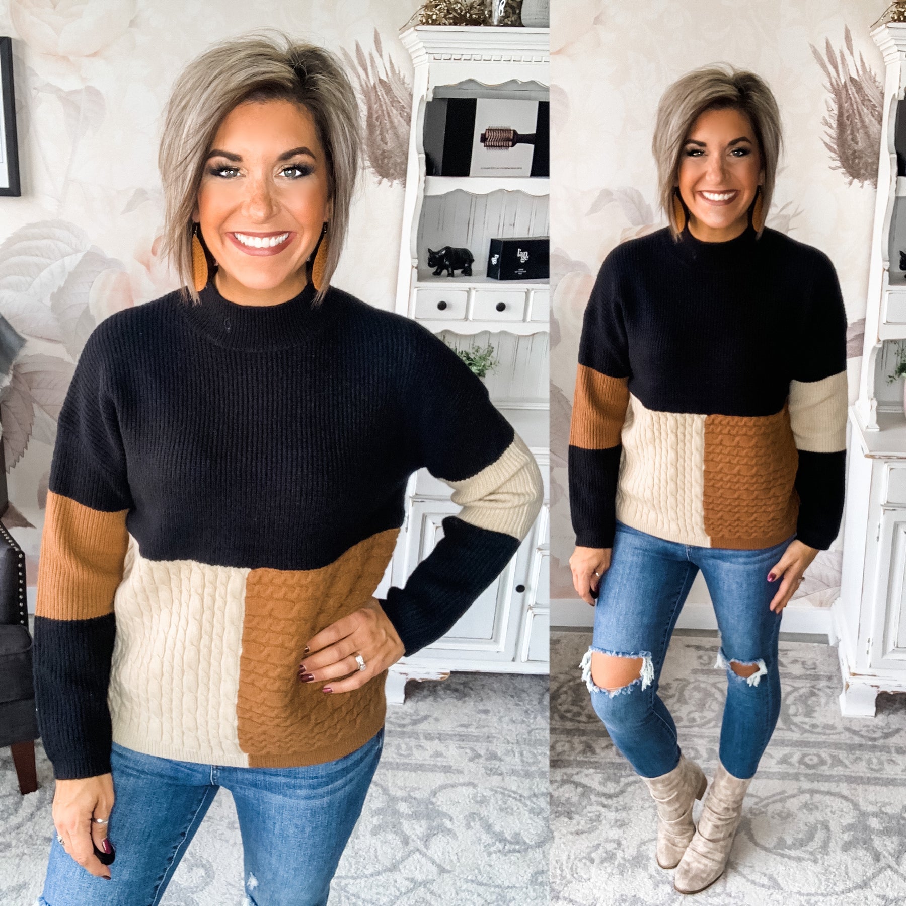 True Survivor Colorblock Sweater