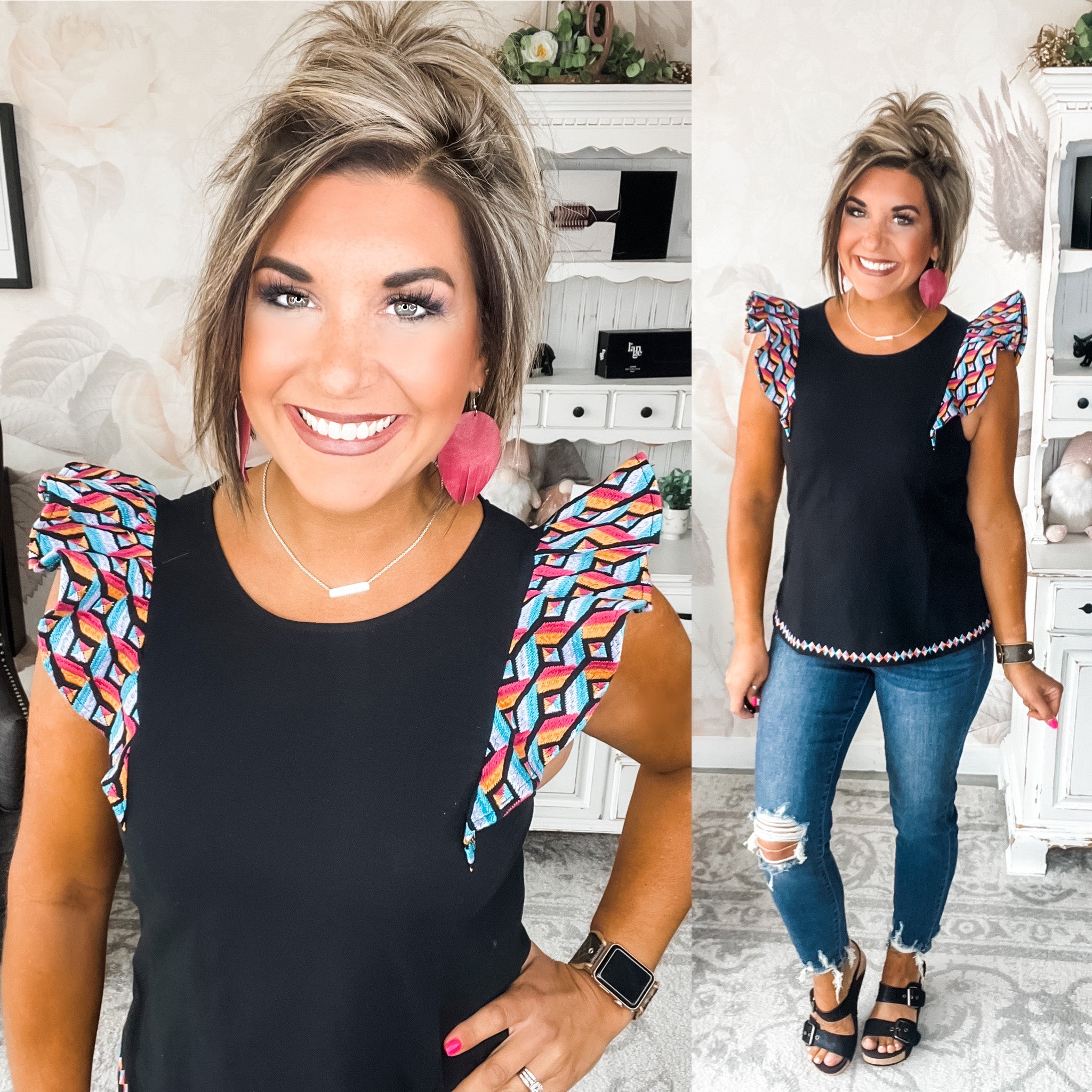 Close to Me Embroidered Top