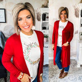 Feeling Spicy Cardigan - Red
