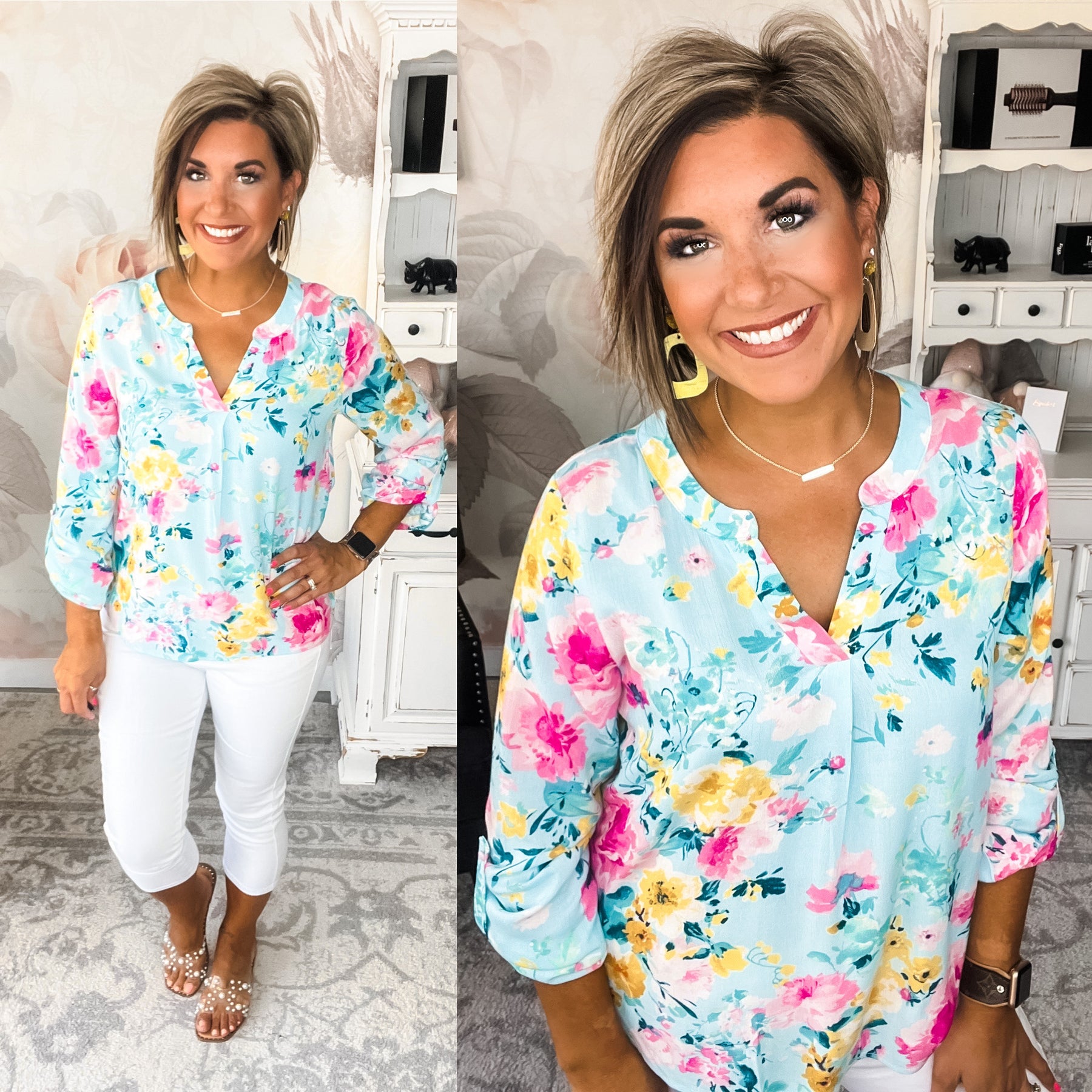 Hello Lady Blouse - Floral