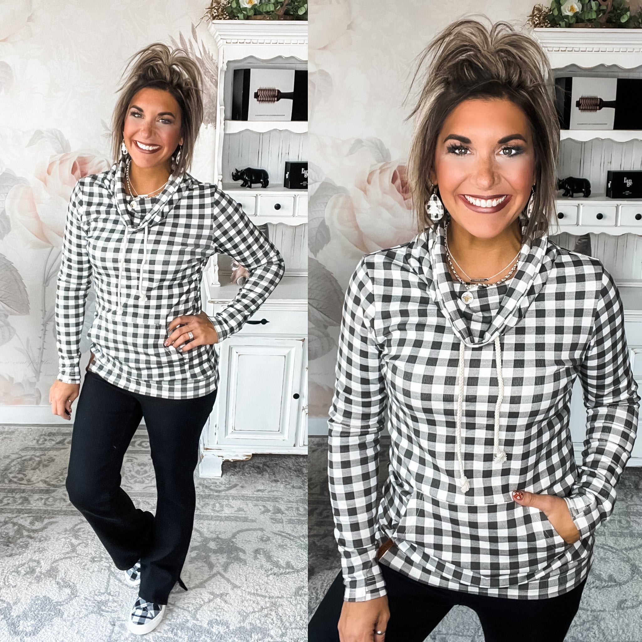 Ampersand Avenue Cowlneck Sweatshirt - With Love