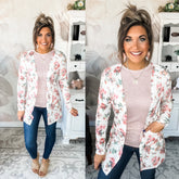 Anytime You Want Floral Cardigan - Ivory