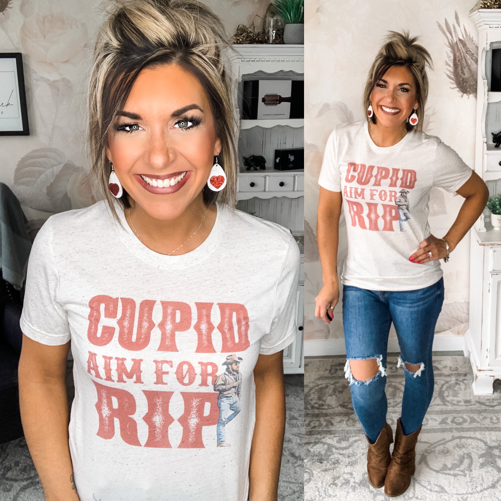 Cupid Aim For Rip Graphic Tee