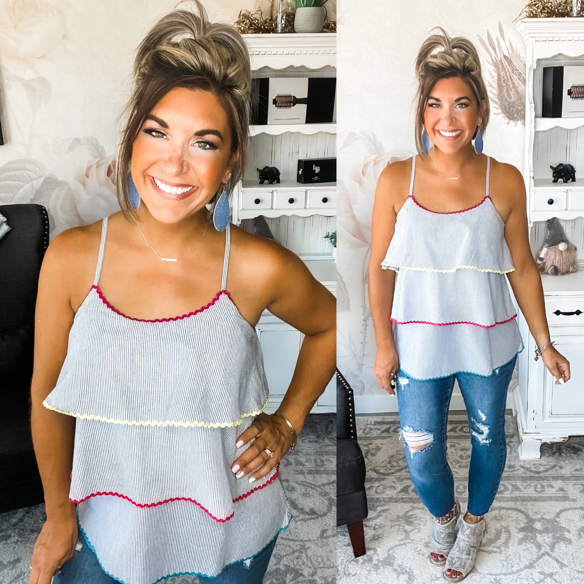 So Many Places Layered Tank
