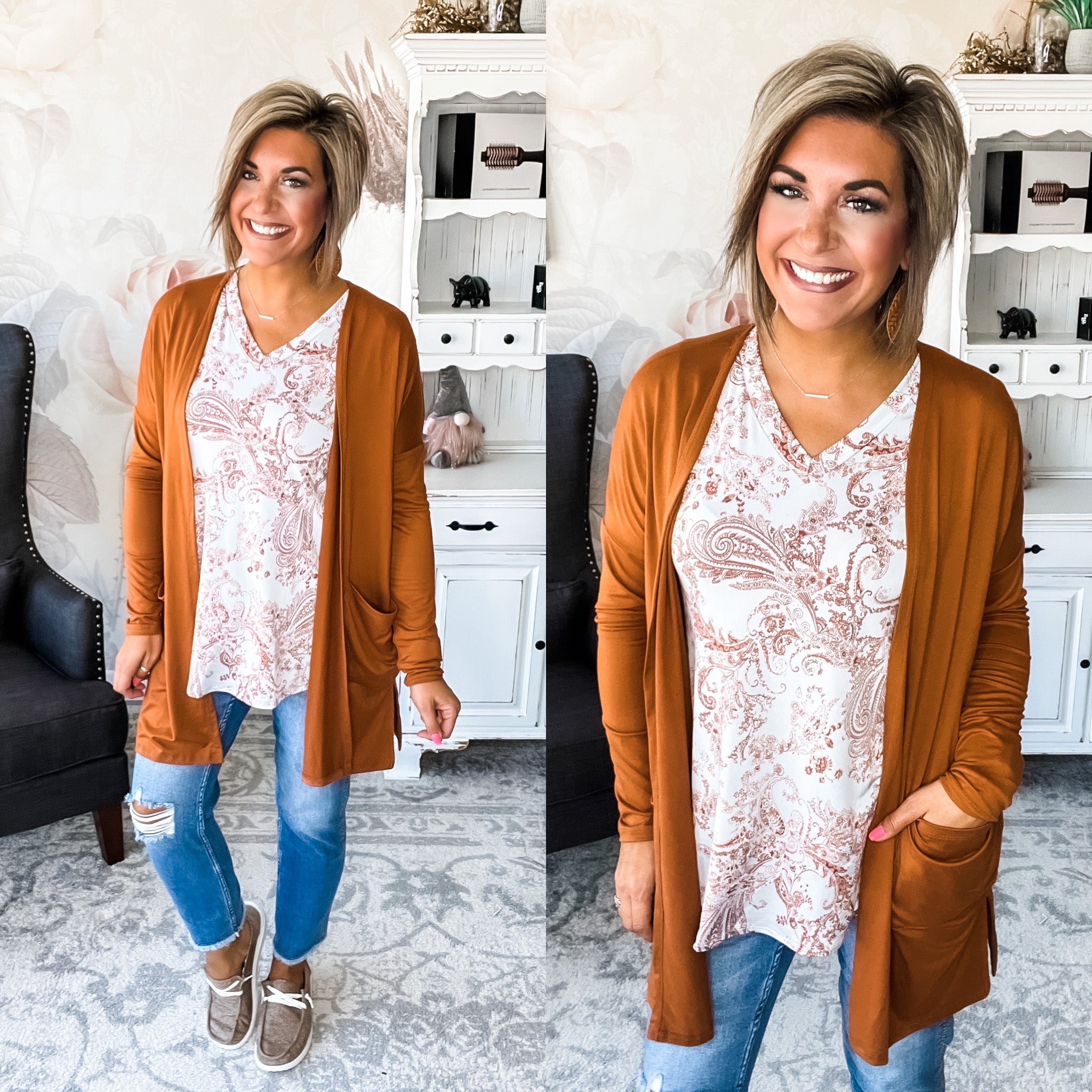 Learn to Love Cardigan - Rust