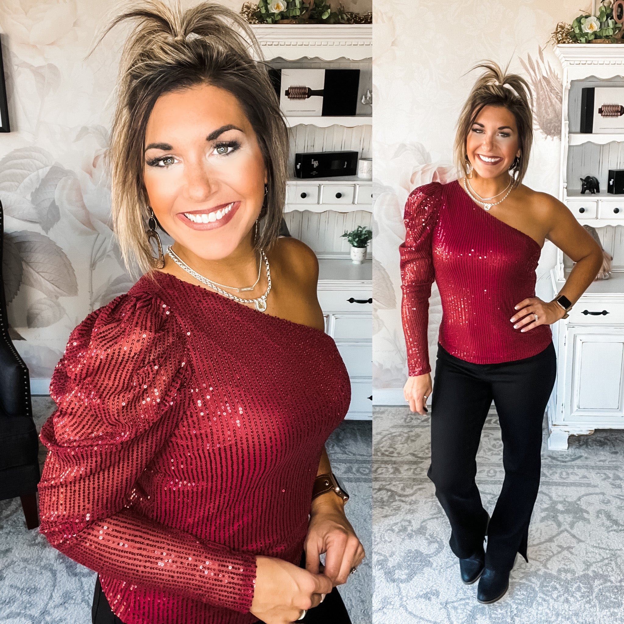 Fancy Feels Sequin Top