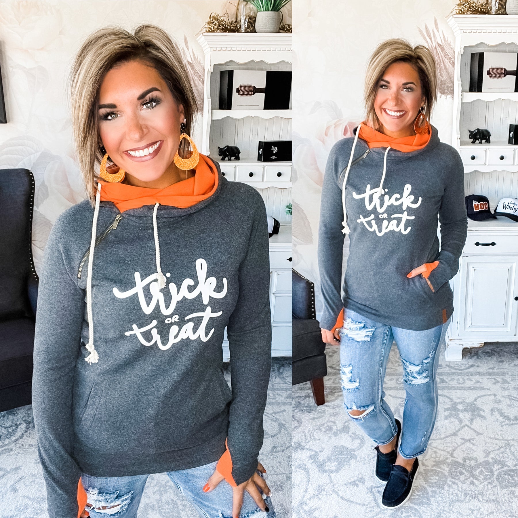 Ampersand Avenue Doublehood™ Sweatshirt - Trick or Treat