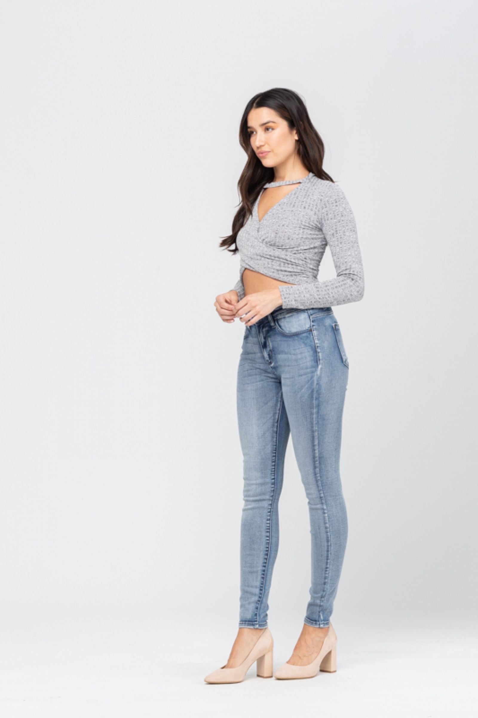 Judy Blue Heavy Hand Sand Skinny