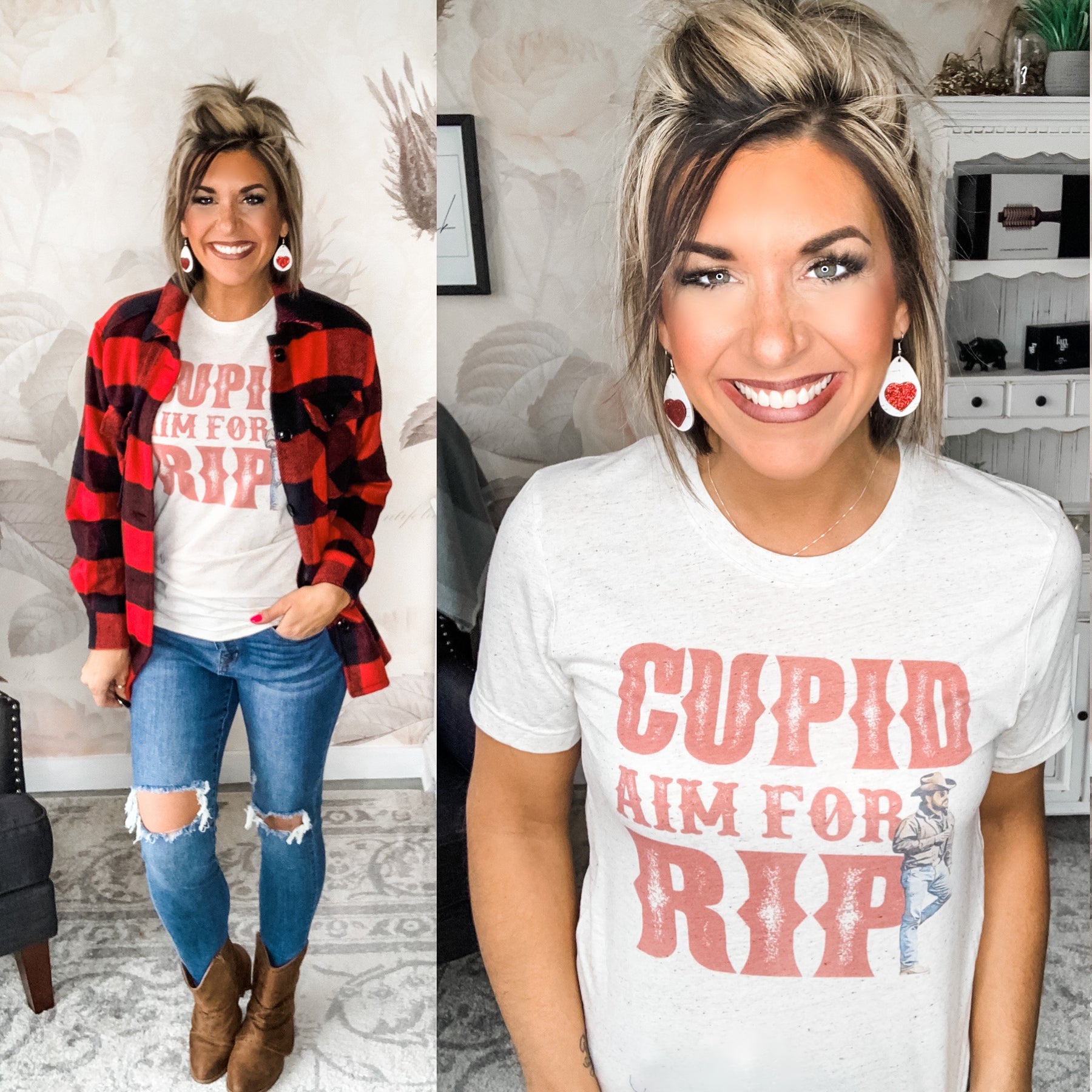 Cupid Aim For Rip Graphic Tee