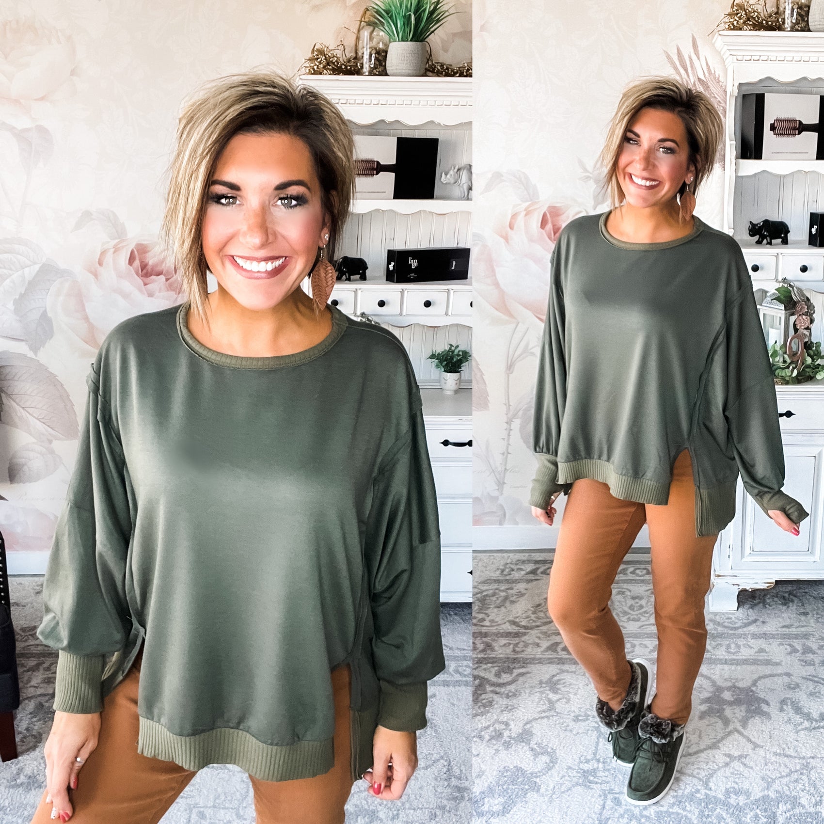 Pierce Pullover Olive