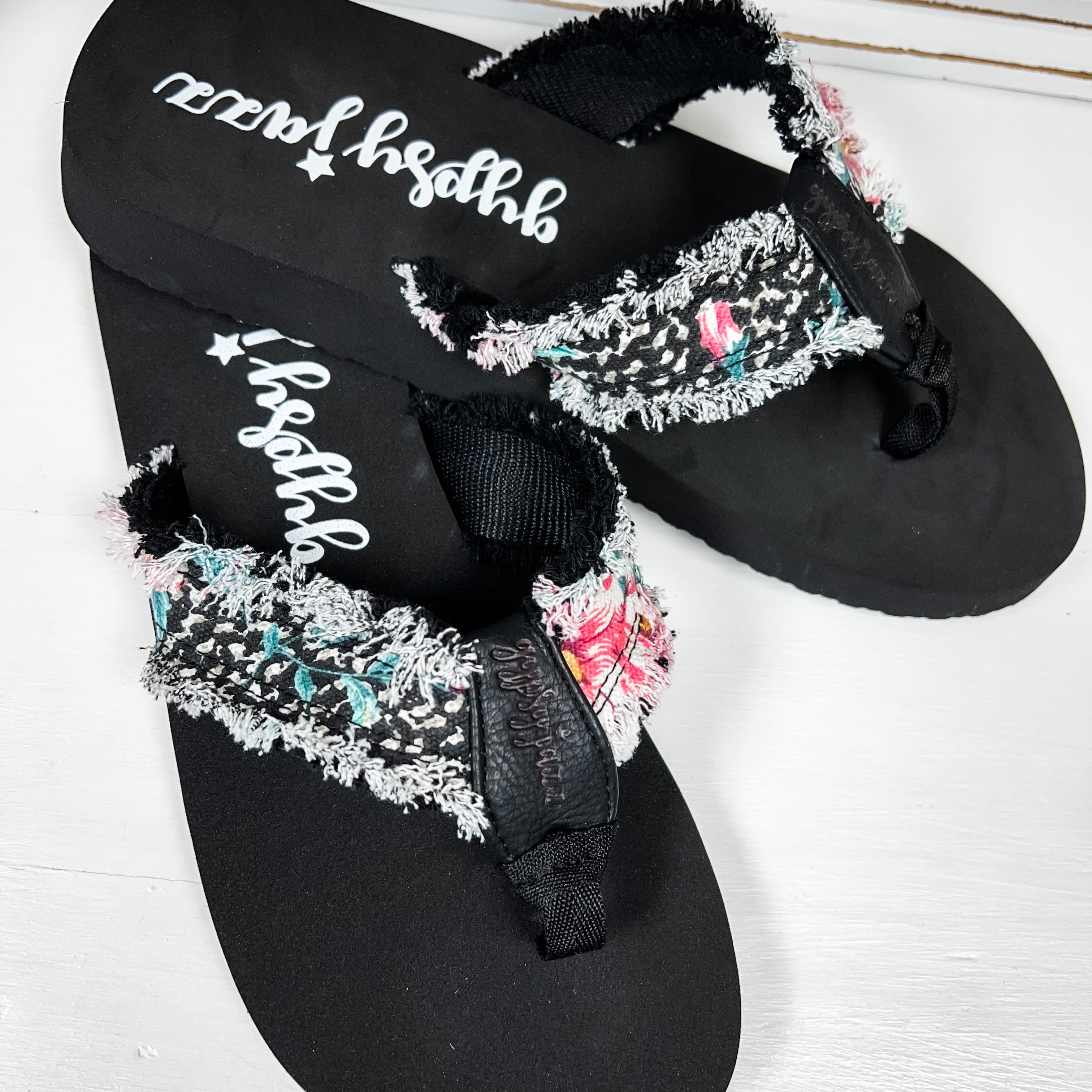 GJazz Flip Flop - Black Pink
