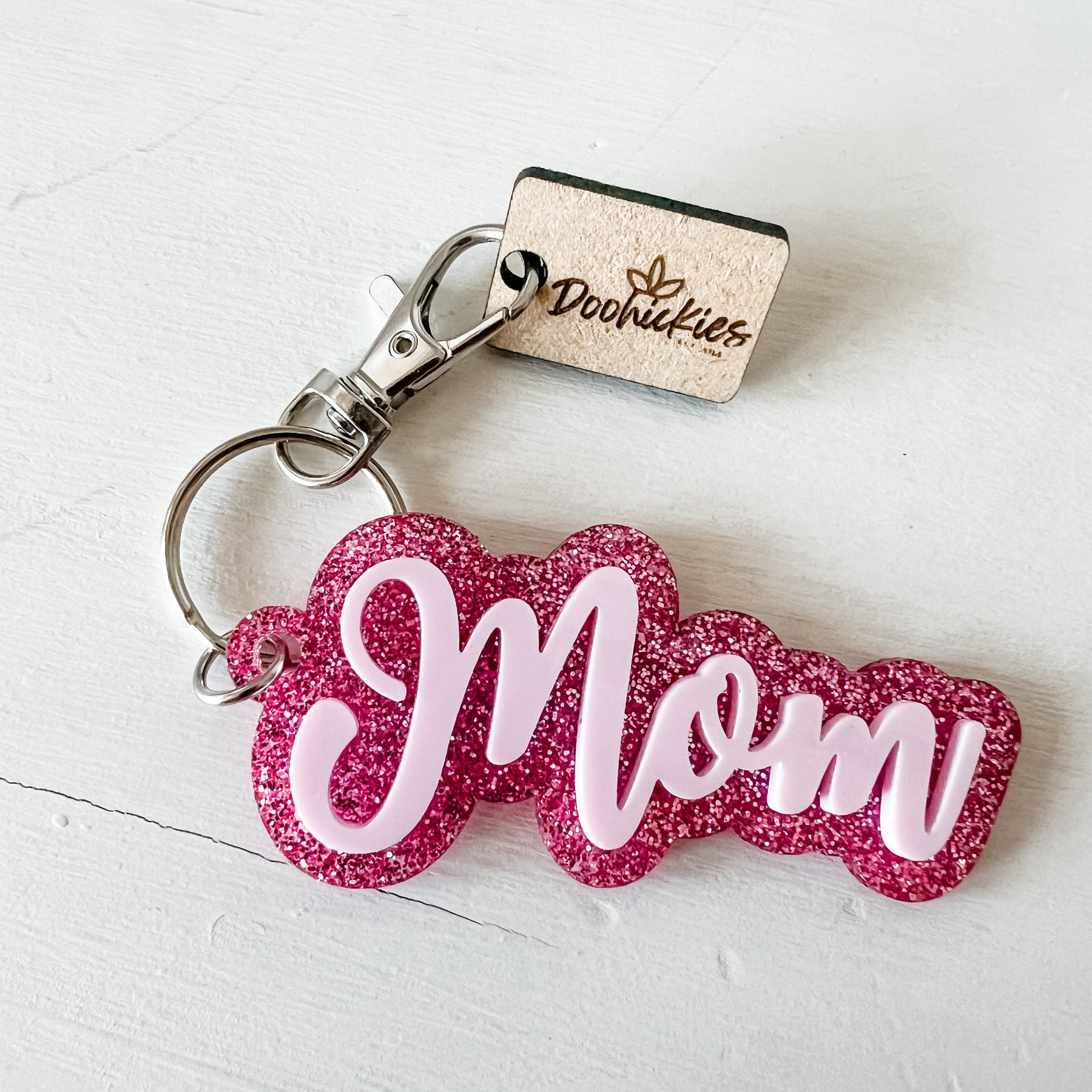Layered Keychain - Mom