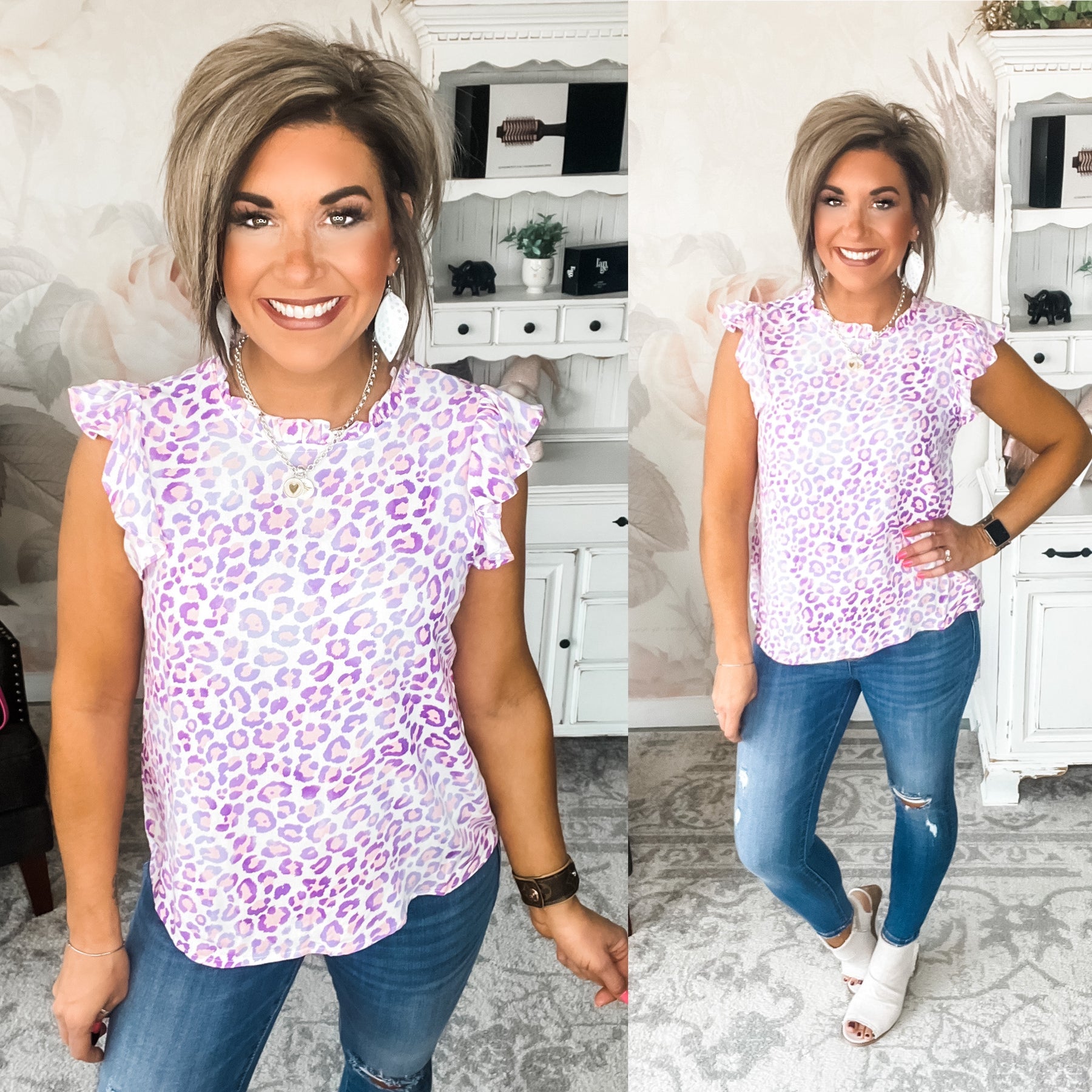 Eyes On Me Blouse - Lavender