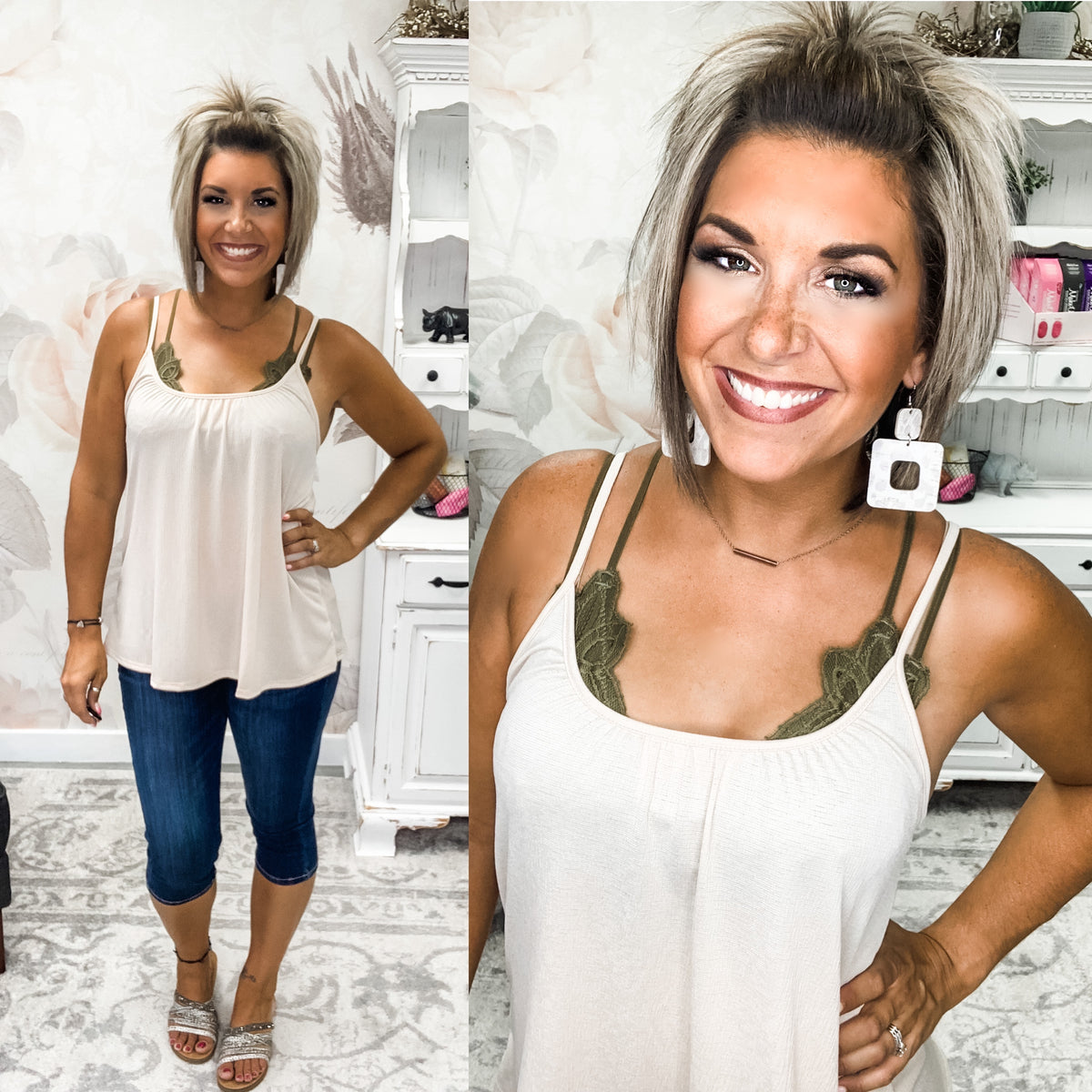 Hearts Complete Cami Tank - Taupe