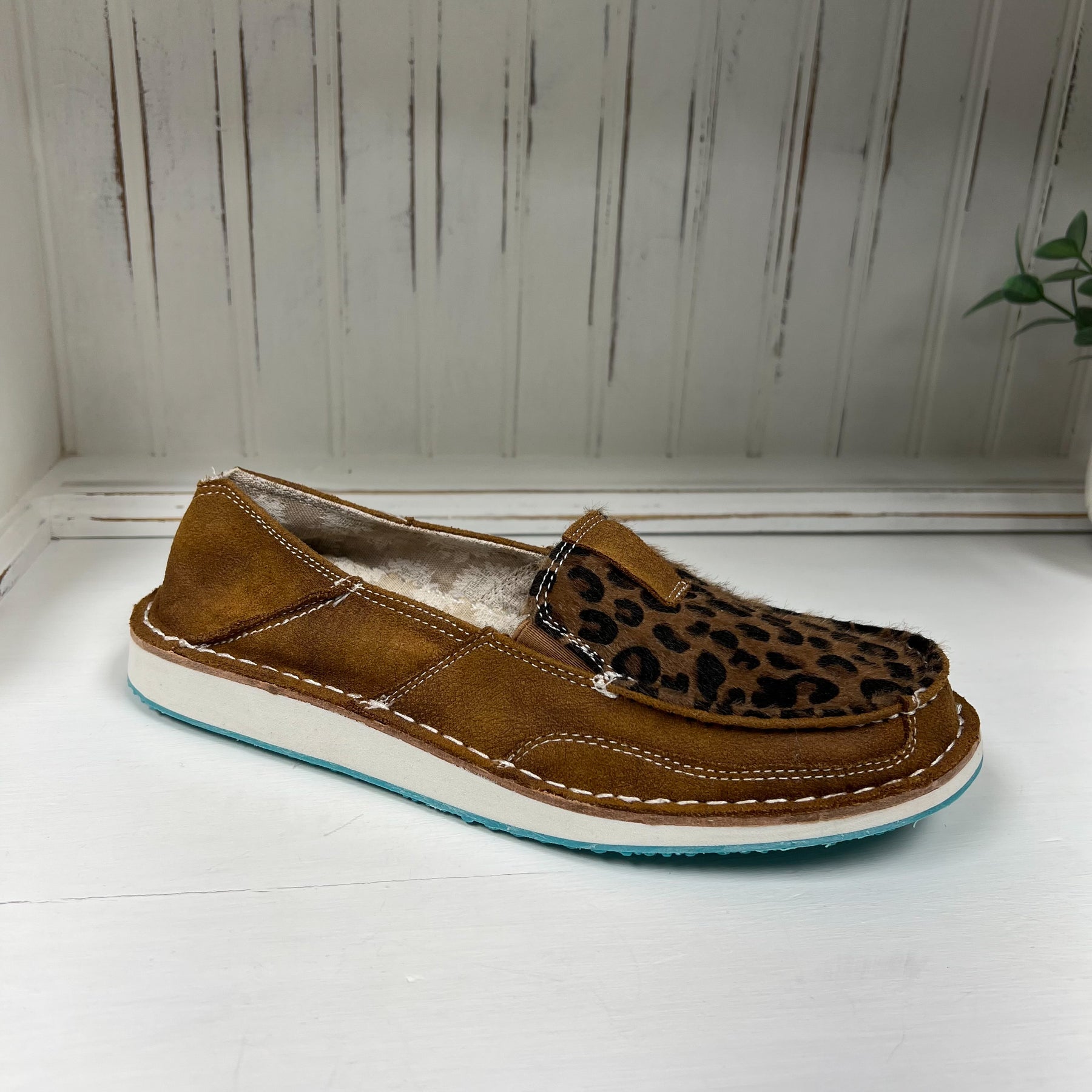 Sarah Shoe- Tan Leopard