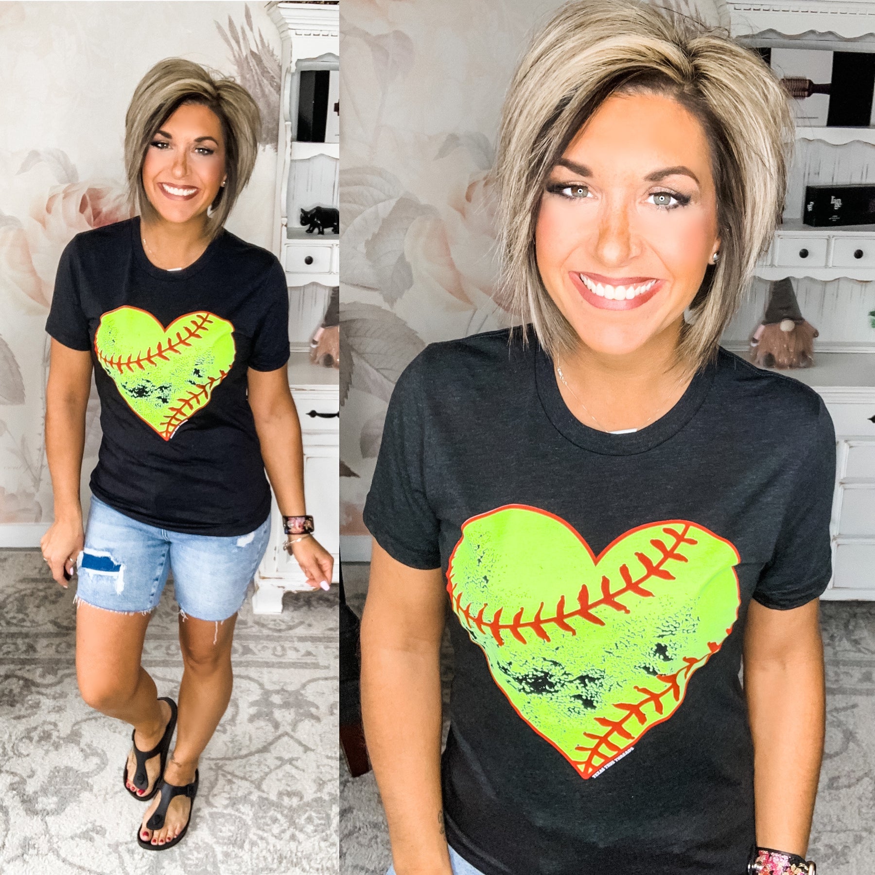 Dirty Heart Softball Graphic Tee