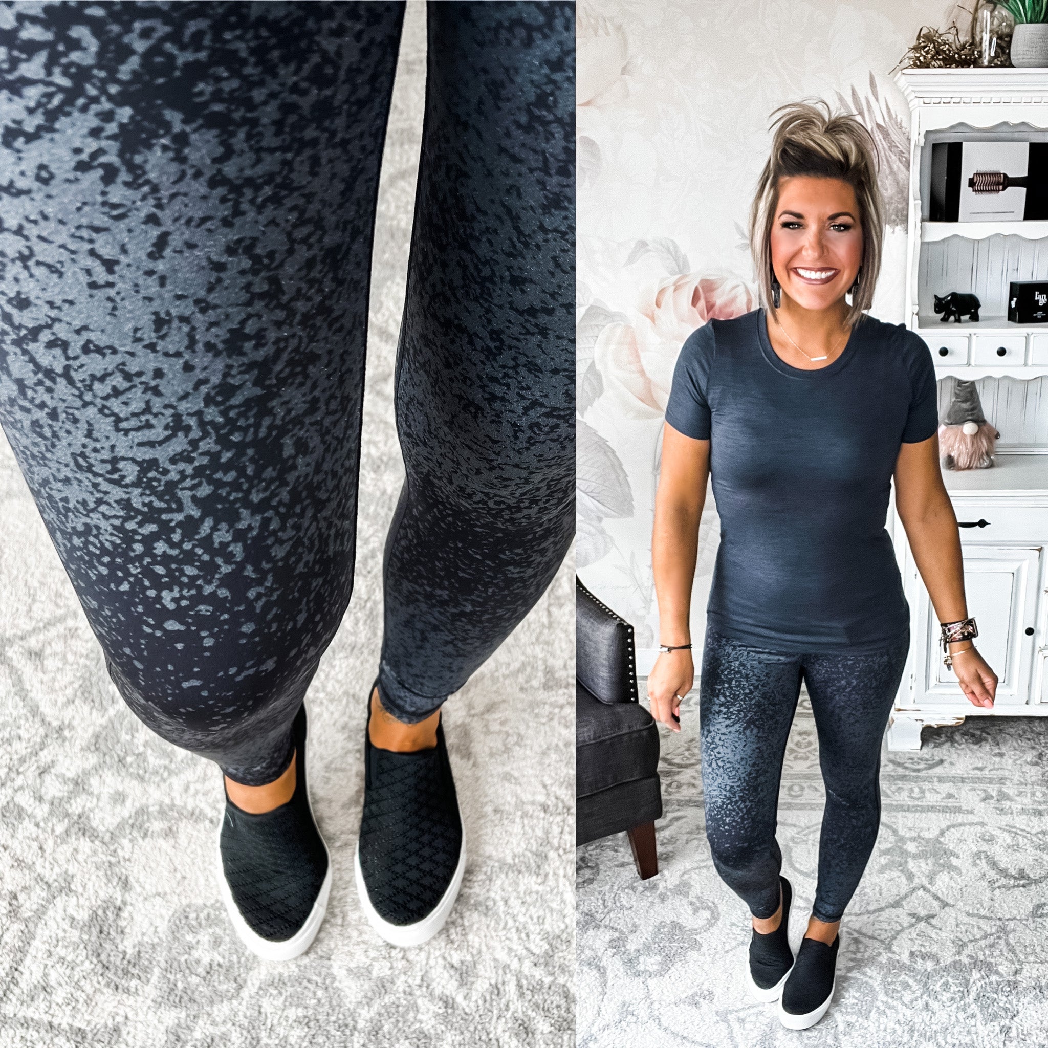 Just A Flake Foil Leggings