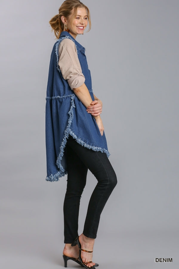 A Day Away Denim Tunic Dress