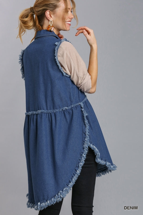 A Day Away Denim Tunic Dress