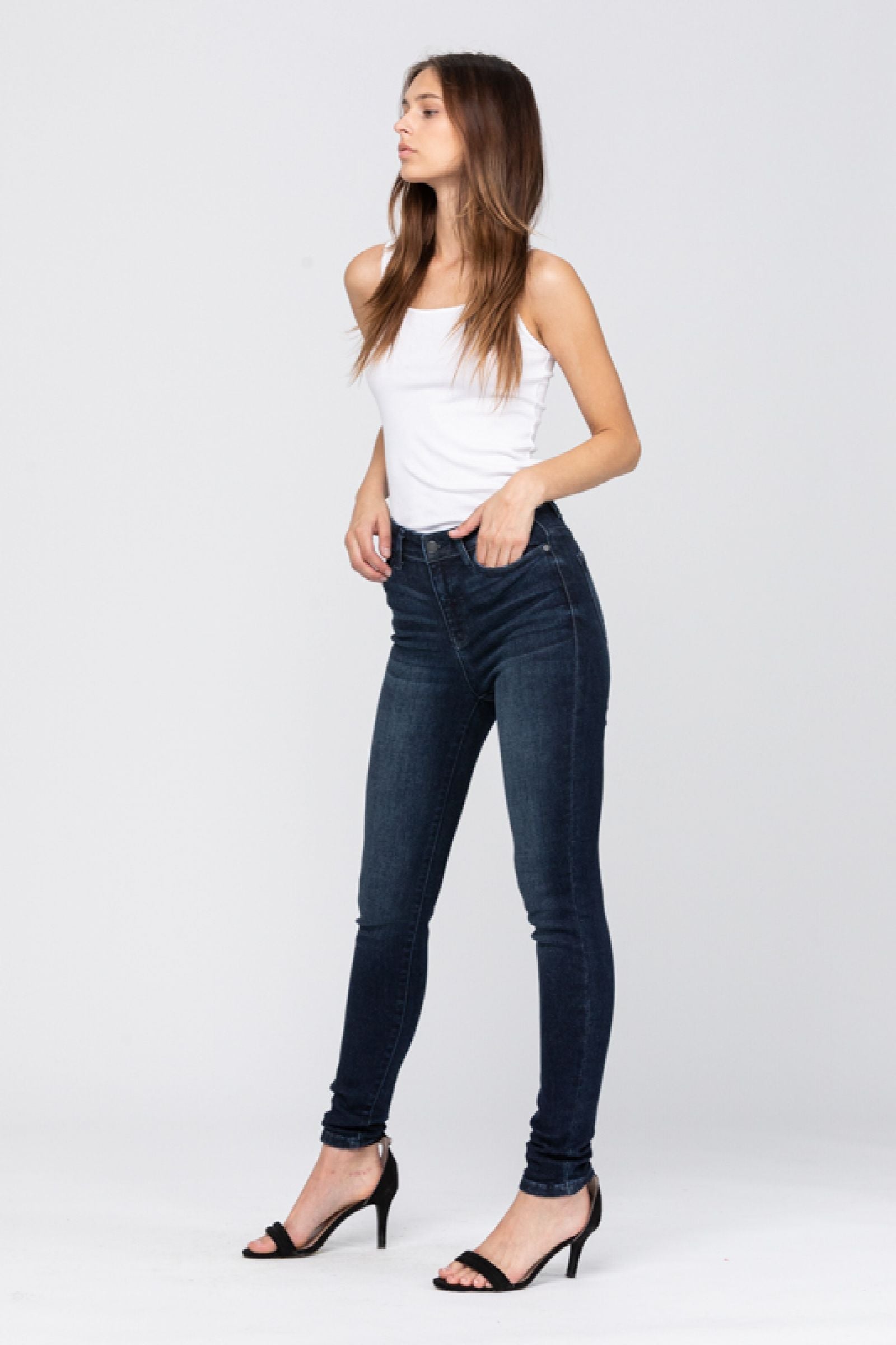 Judy Blue High Waist Dark Skinny Jeans