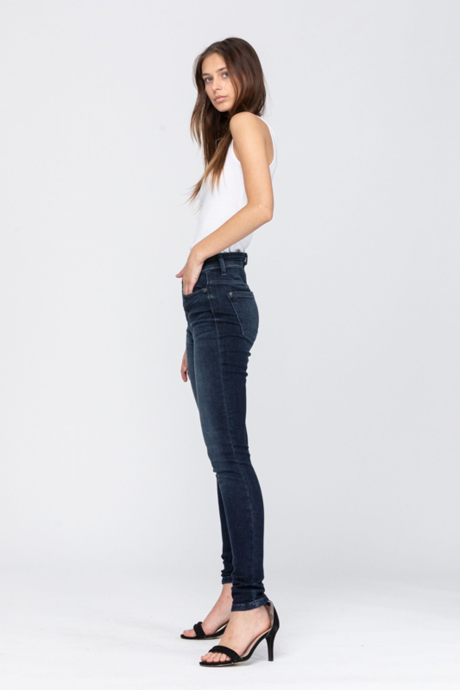 Judy Blue High Waist Dark Skinny Jeans