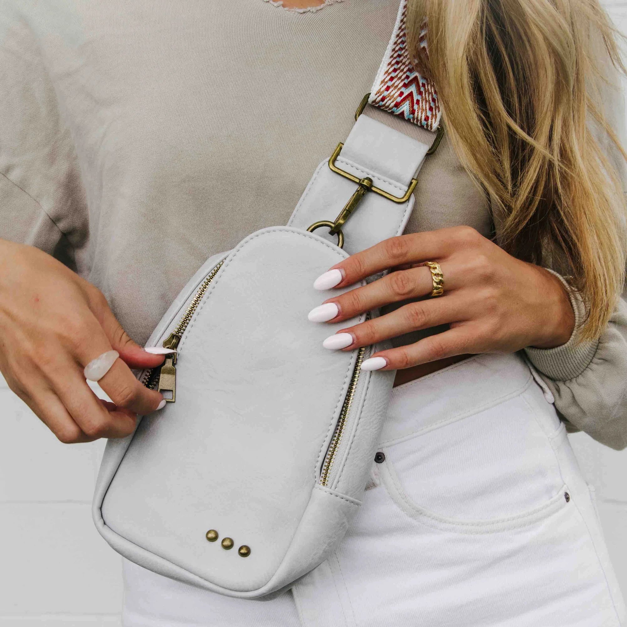 Jordan Sling Bag - Light Gray