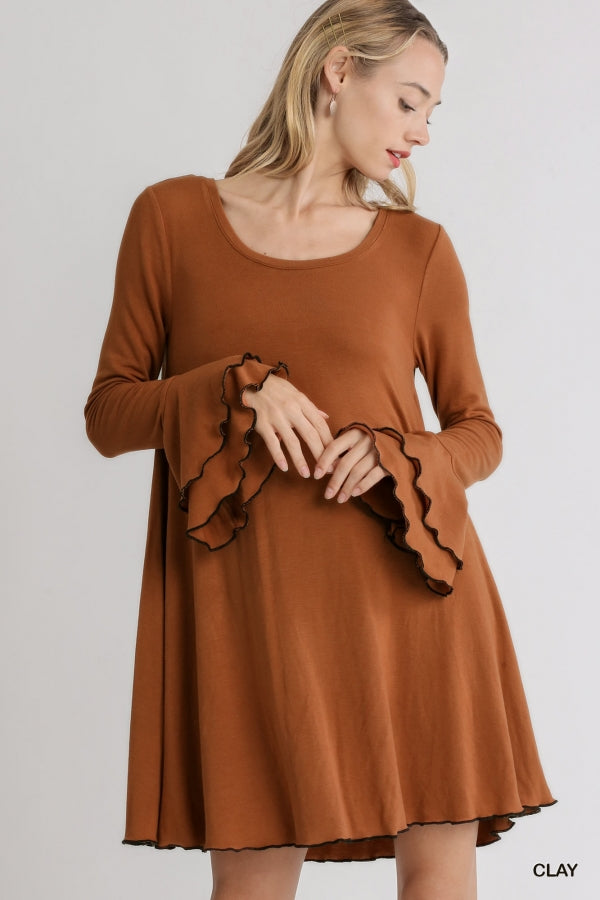 One For All Bell Sleeve Dress
