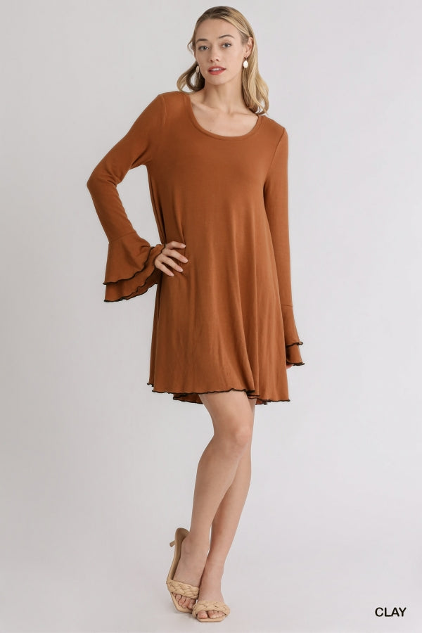 One For All Bell Sleeve Dress