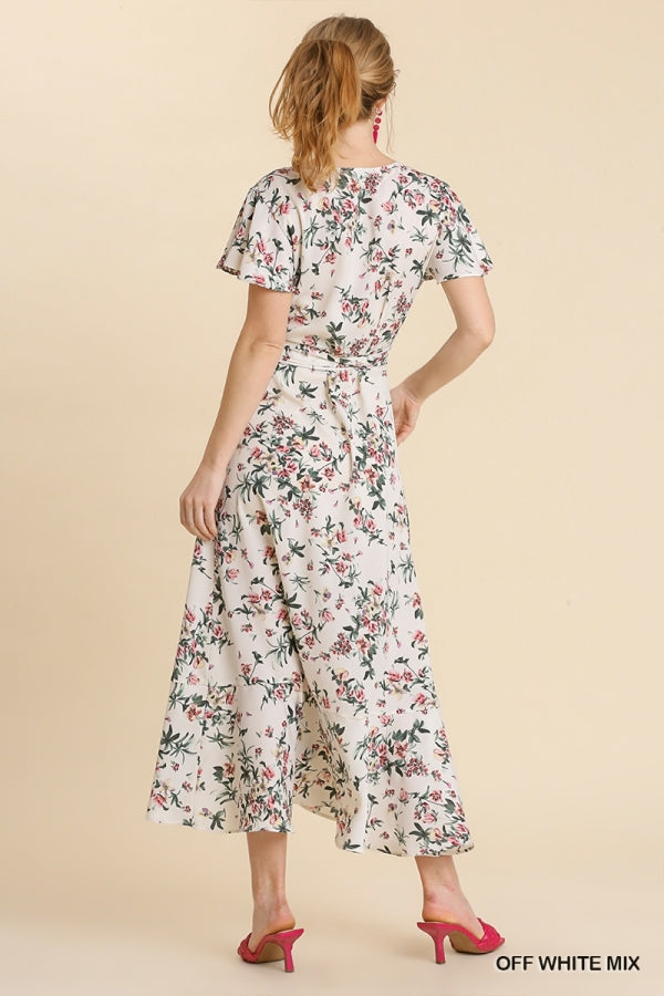 Stay With Me Forever Floral Dress - Cream