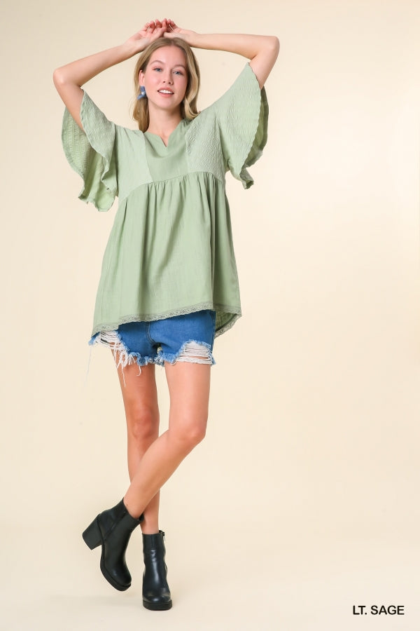 Saving Hope Babydoll Top