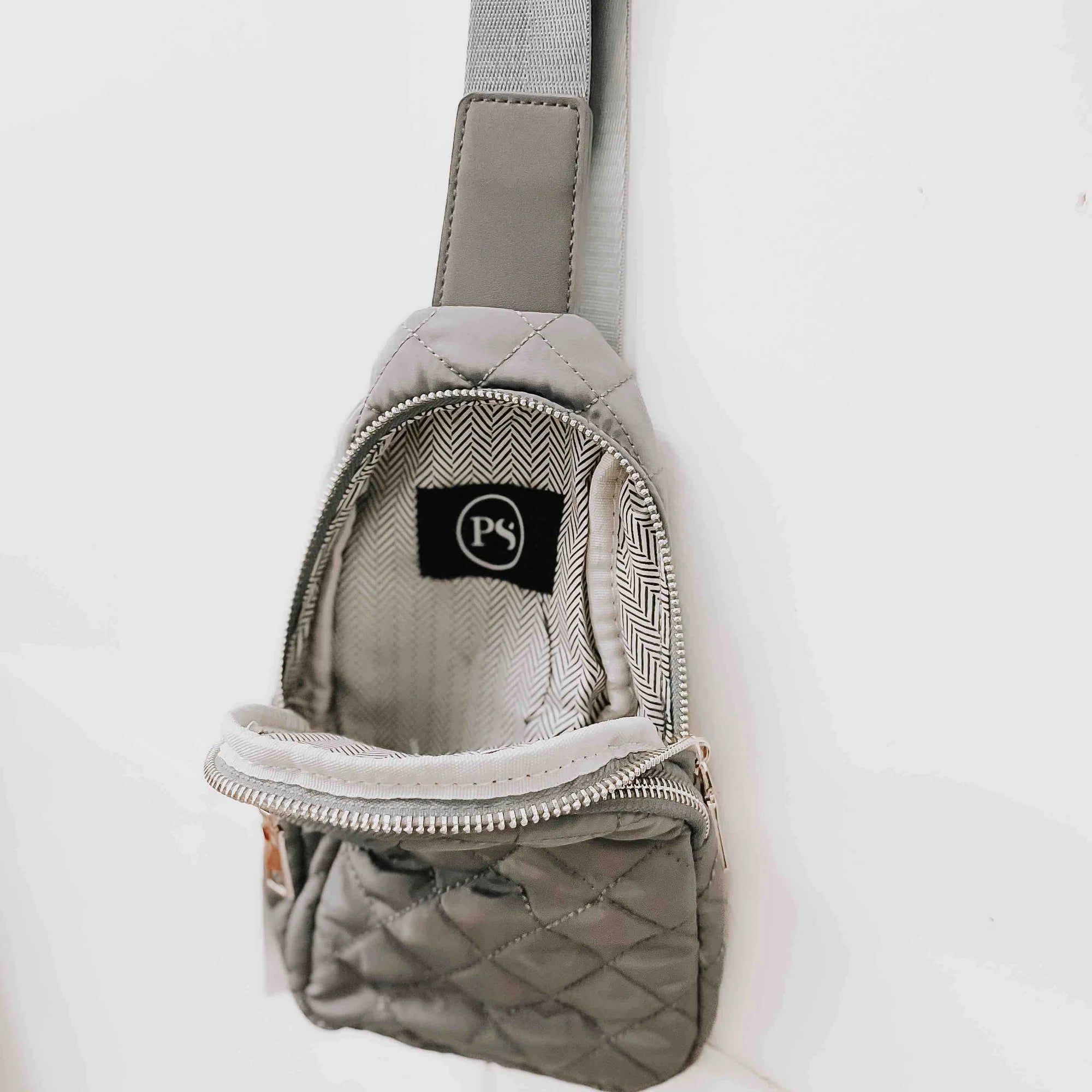 Pinelope Puffer Bum Bag - Grey