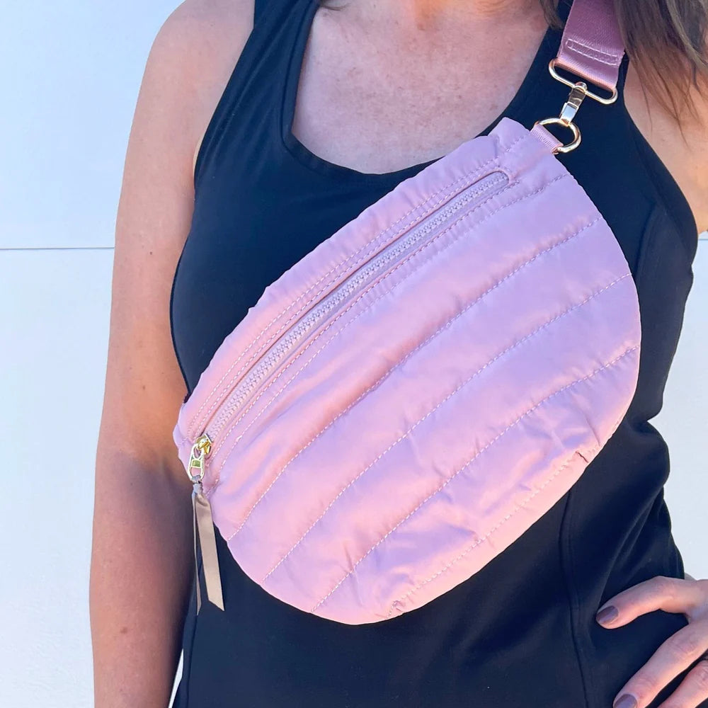 Jolie Puffer Belt Bag - Pink
