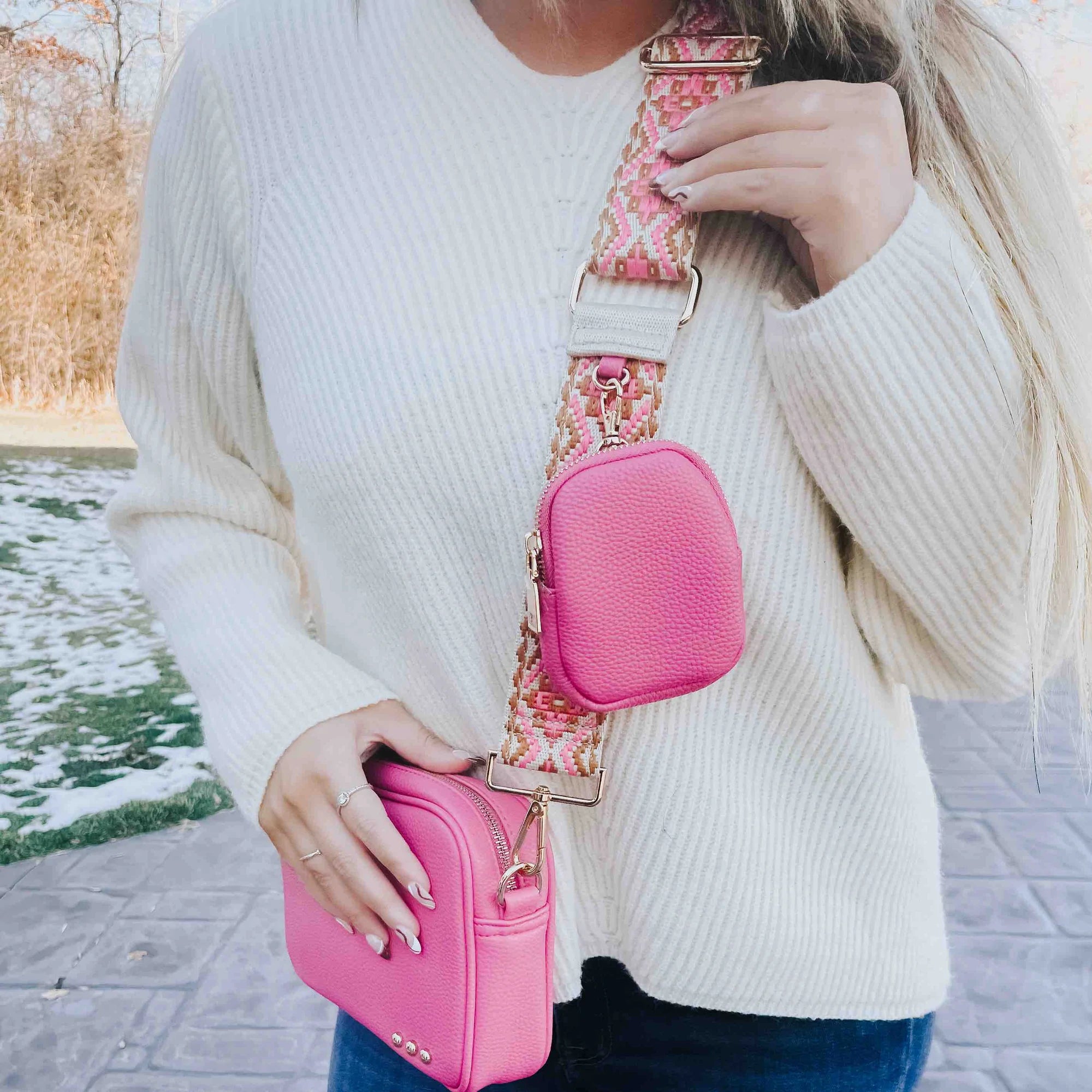 Level Up Pouch Strap - Pink