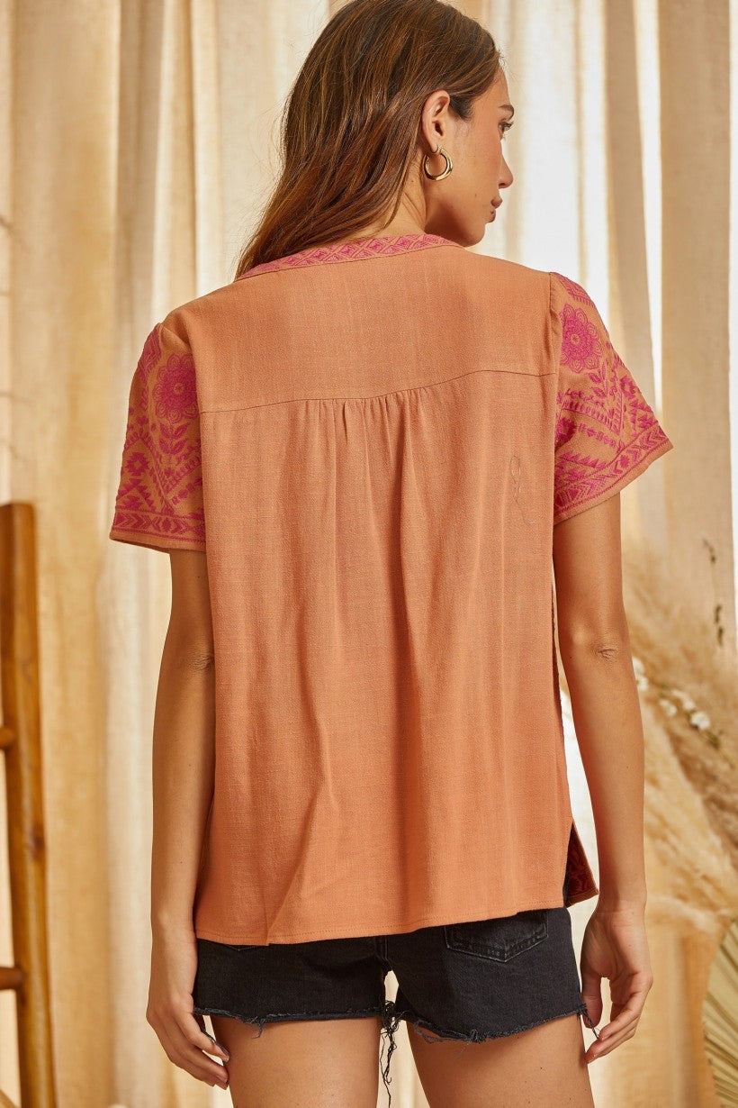 Total Bliss Embroidered Top