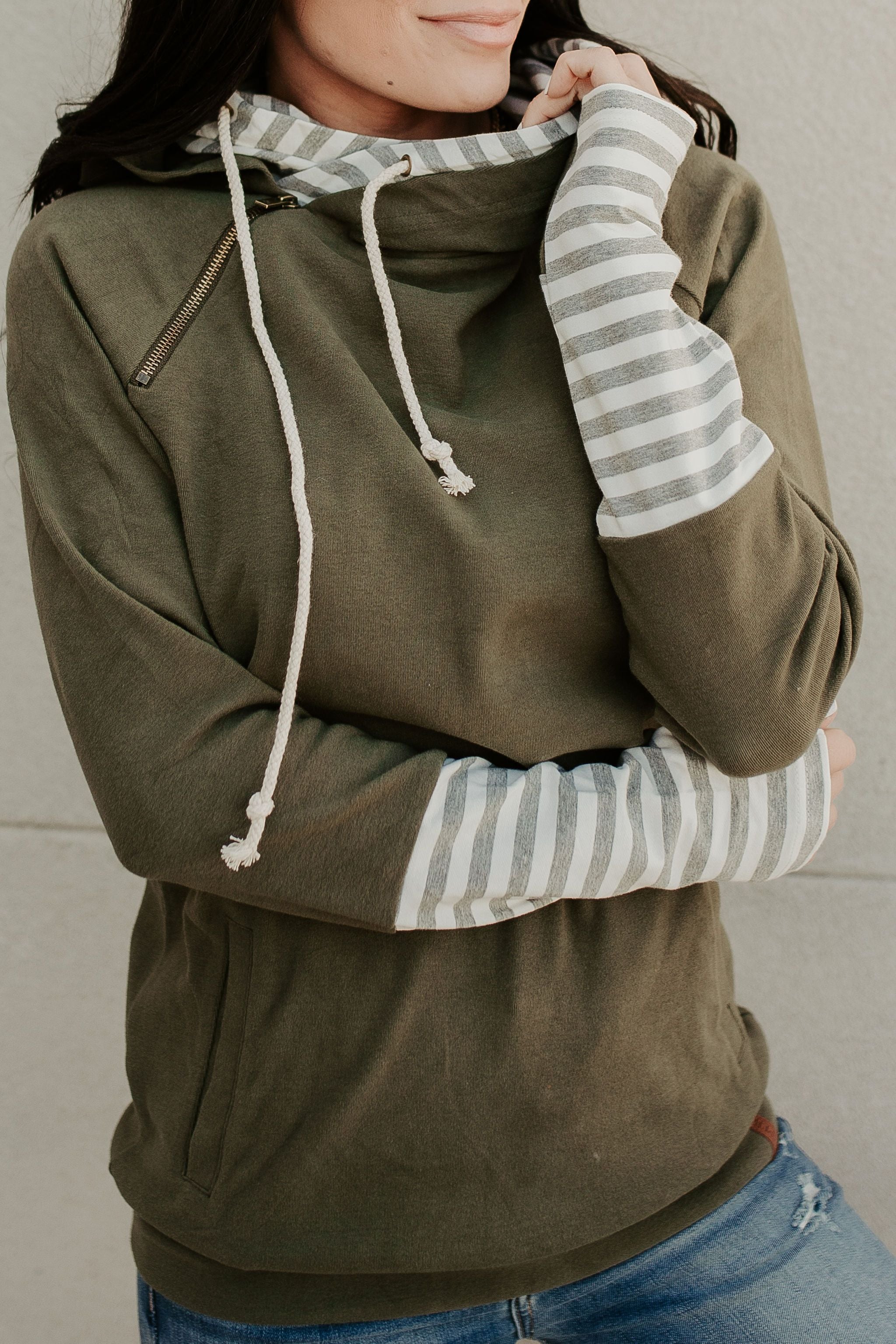 Ampersand Avenue Doublehood™ Sweatshirt - Between the Lines
