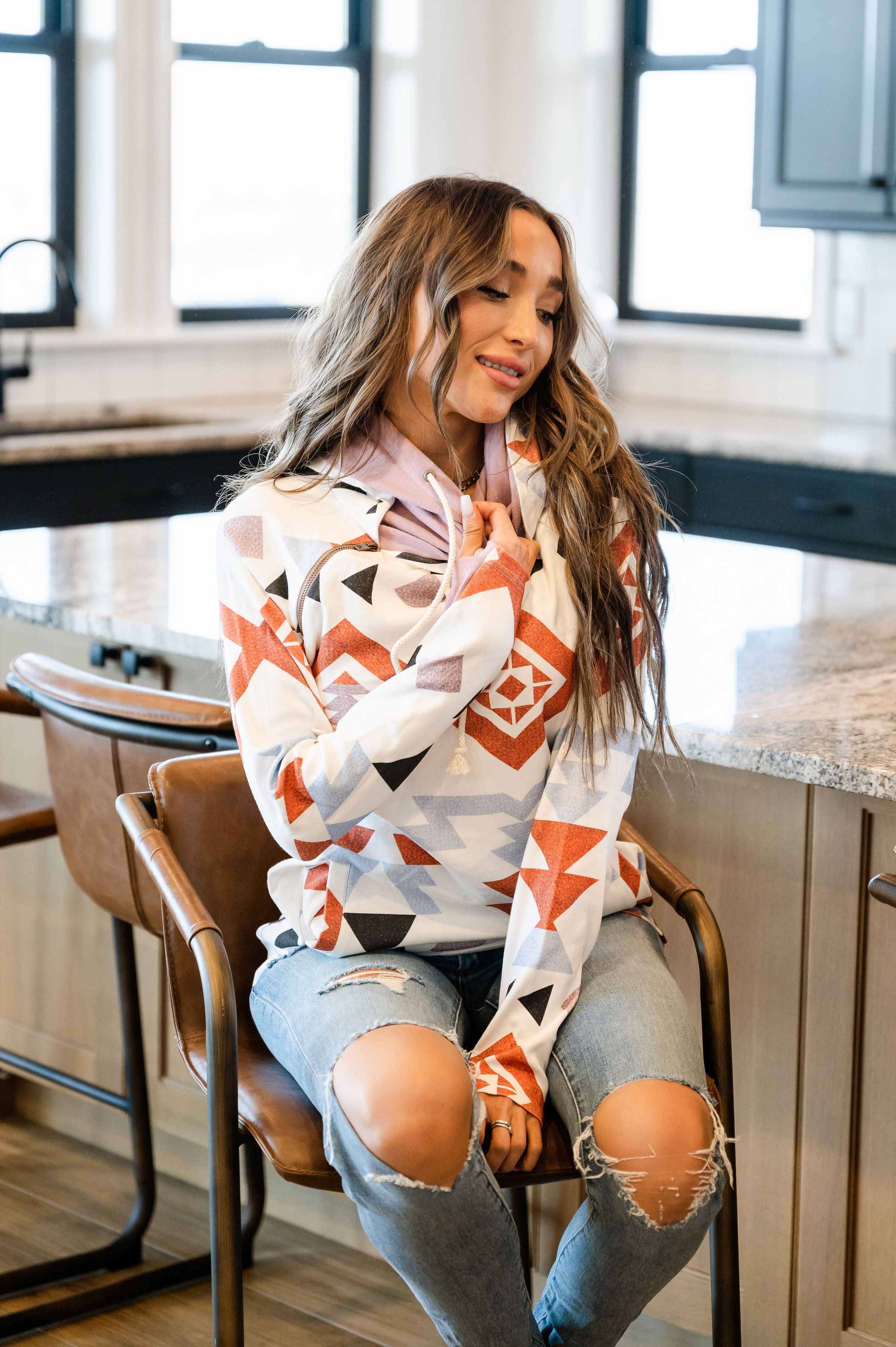 Ampersand Avenue Doublehood™ Sweatshirt - Feel the Sunset