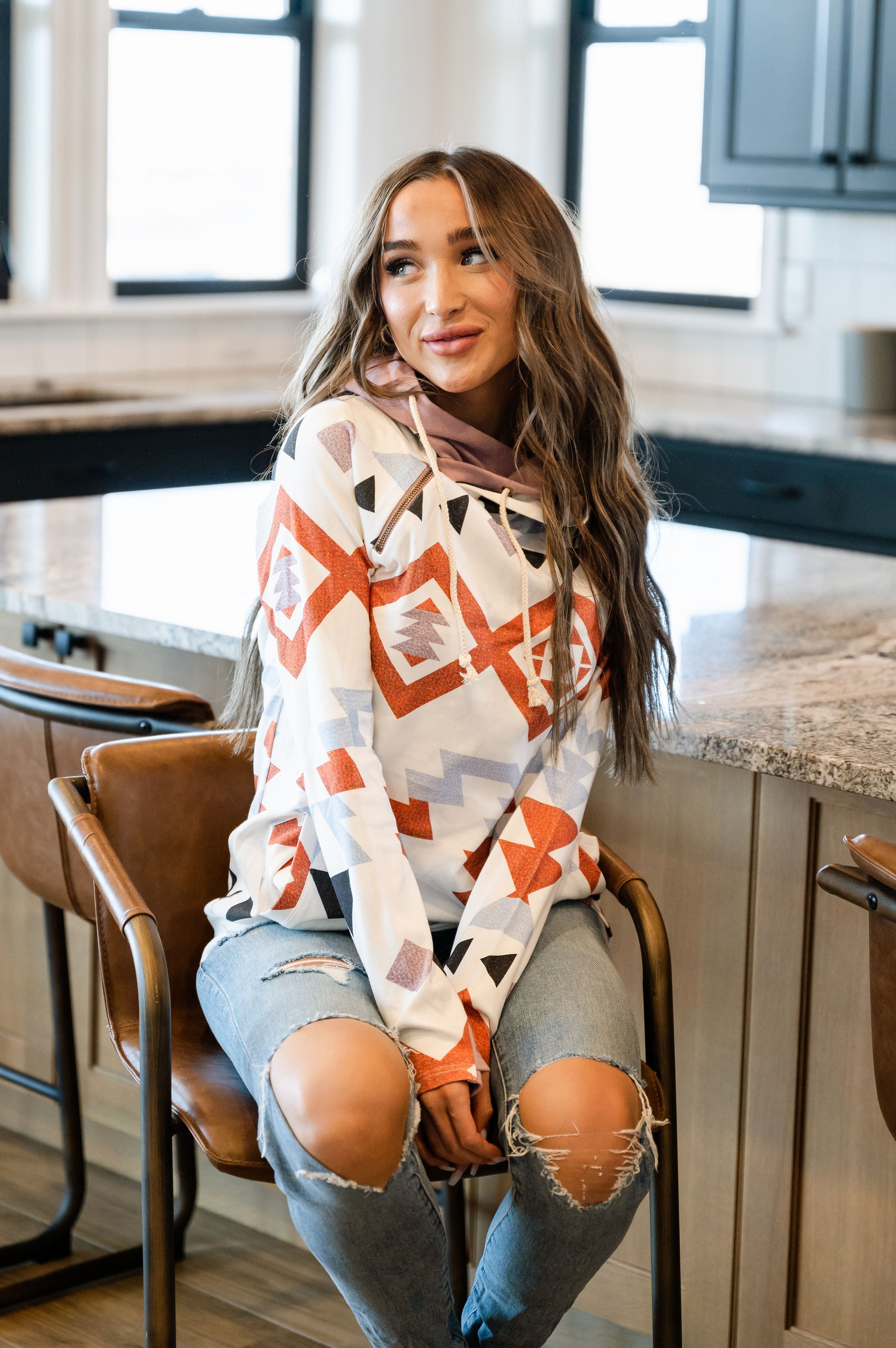 Ampersand Avenue Doublehood™ Sweatshirt - Feel the Sunset