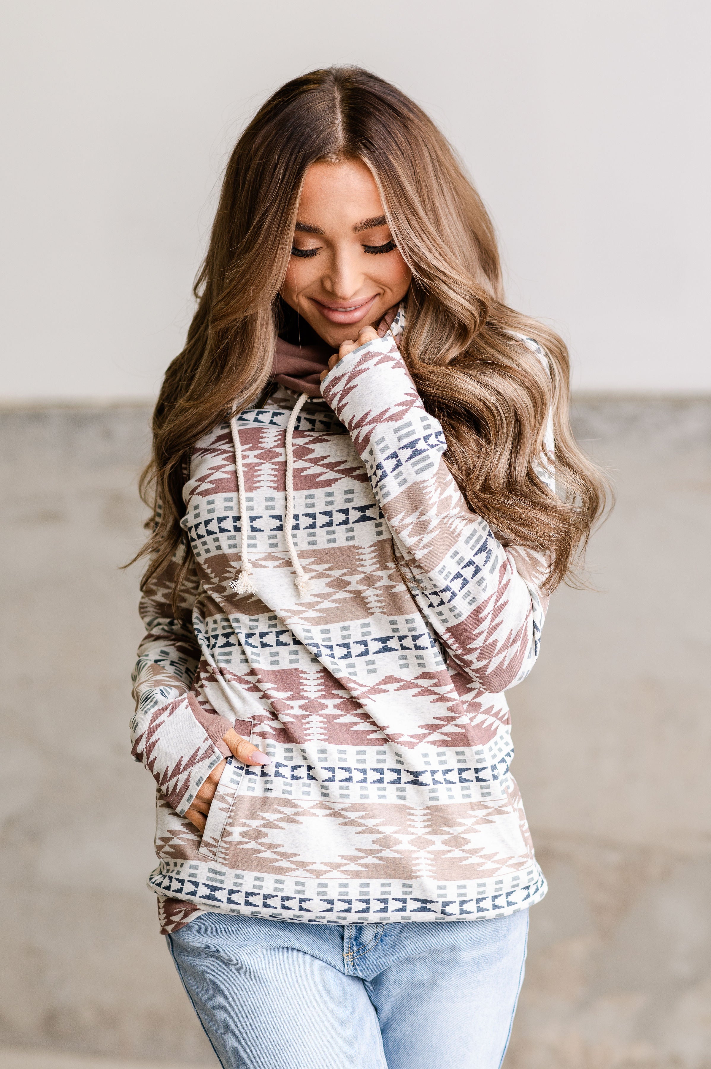 Ampersand Avenue Doublehood™ Sweatshirt - Desert Rose