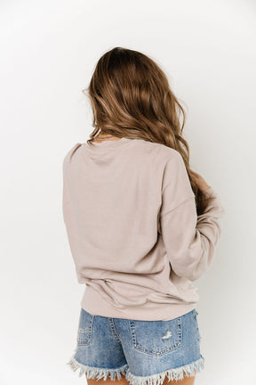 Ampersand Avenue University Pullover - Tan